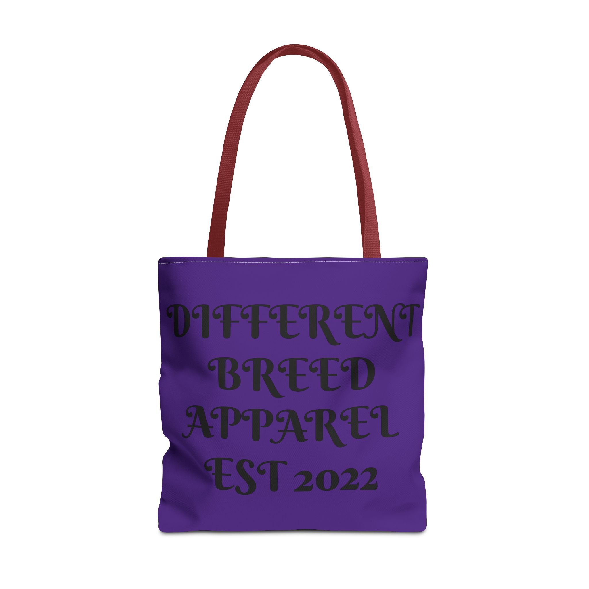 Tote Bag — "Different Breed Apparel EST 2022" Purple All-Over Print Tote