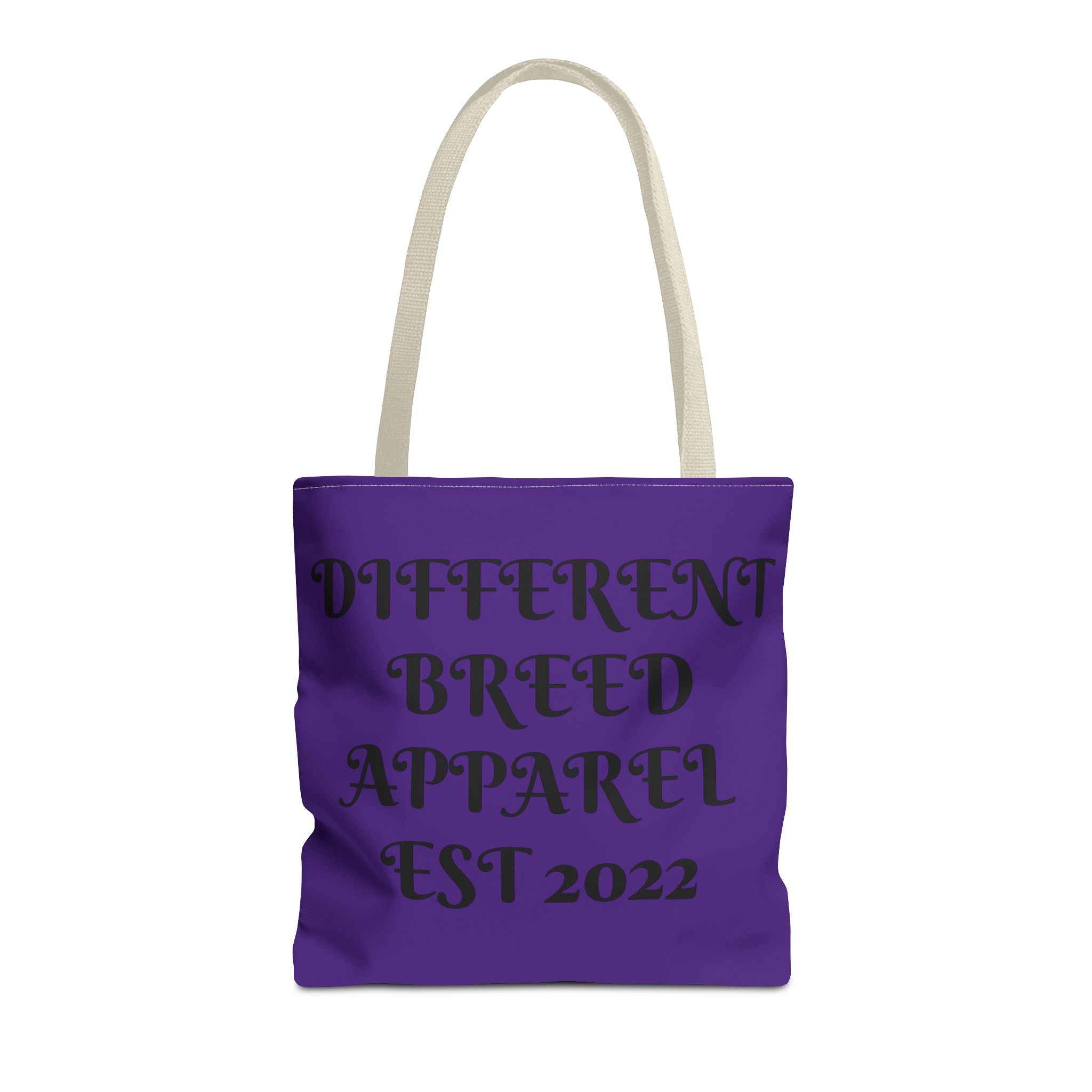 Tote Bag — "Different Breed Apparel EST 2022" Purple All-Over Print Tote