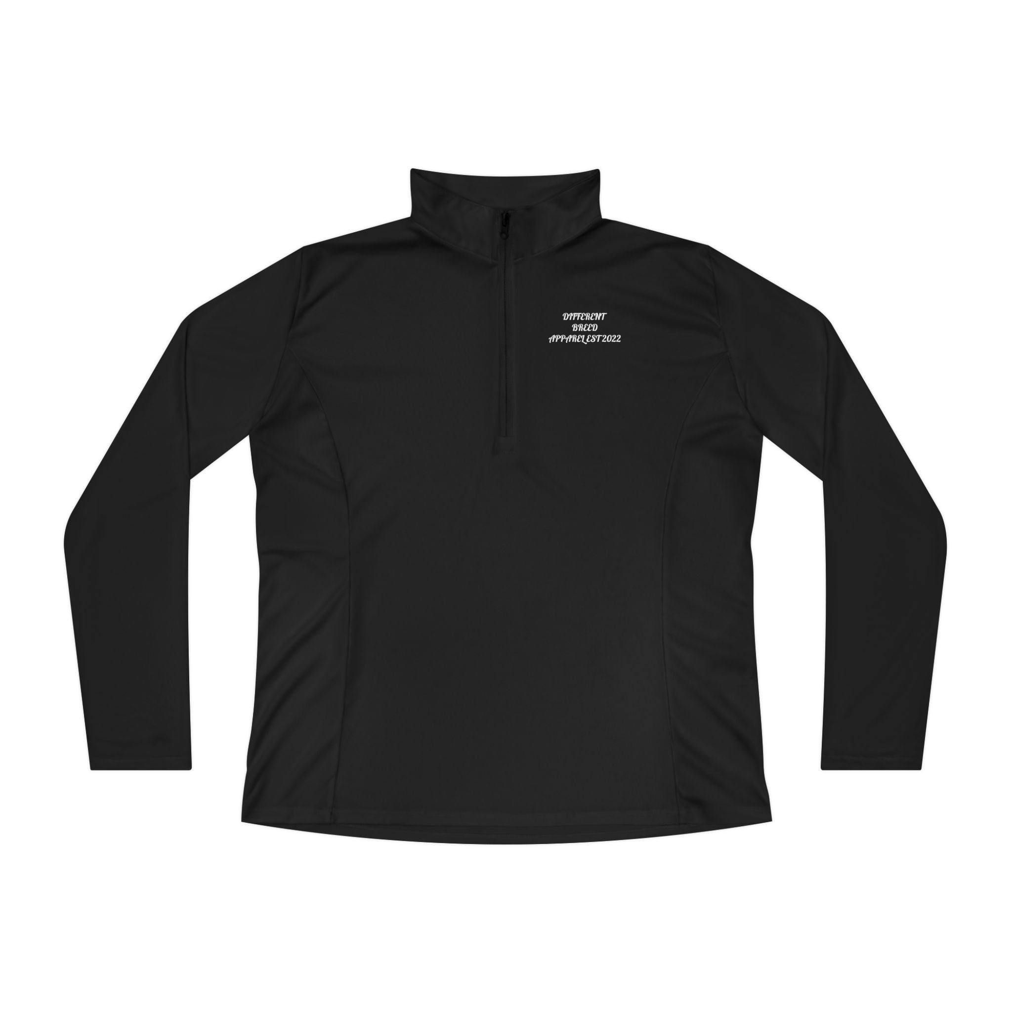 Ladies Quarter-Zip Pullover — Minimal 'embrace every imperfect day' Performance Top