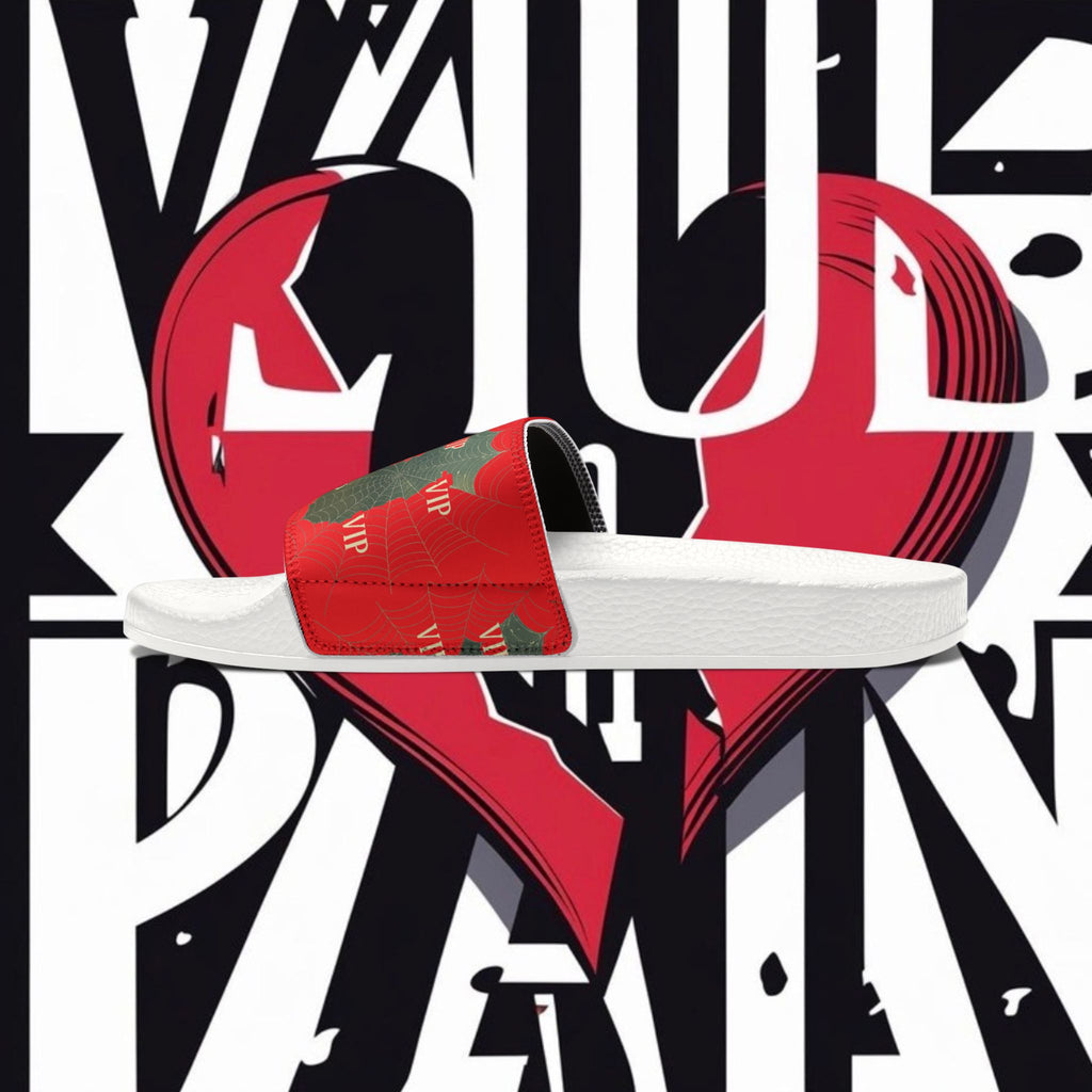 Christmas VIP Slide Sandals — Women's Removable‑Strap Holiday Slides
