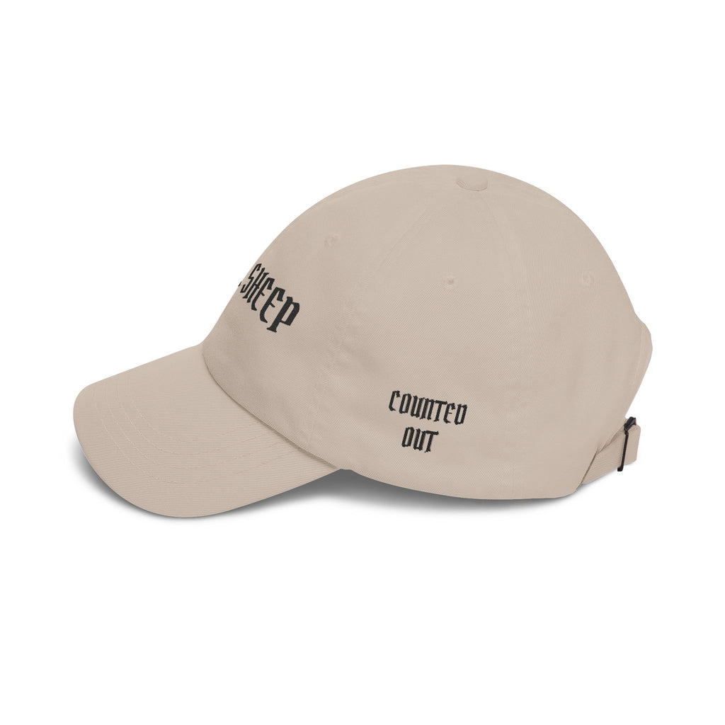 Black Sheep Dad Cap — Gothic Text Embroidered Baseball Hat