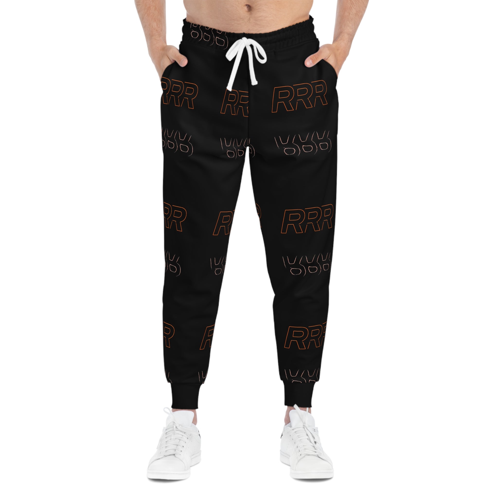 Athletic Joggers — Minimal Logo AOP Sweatpants for Casual Wear