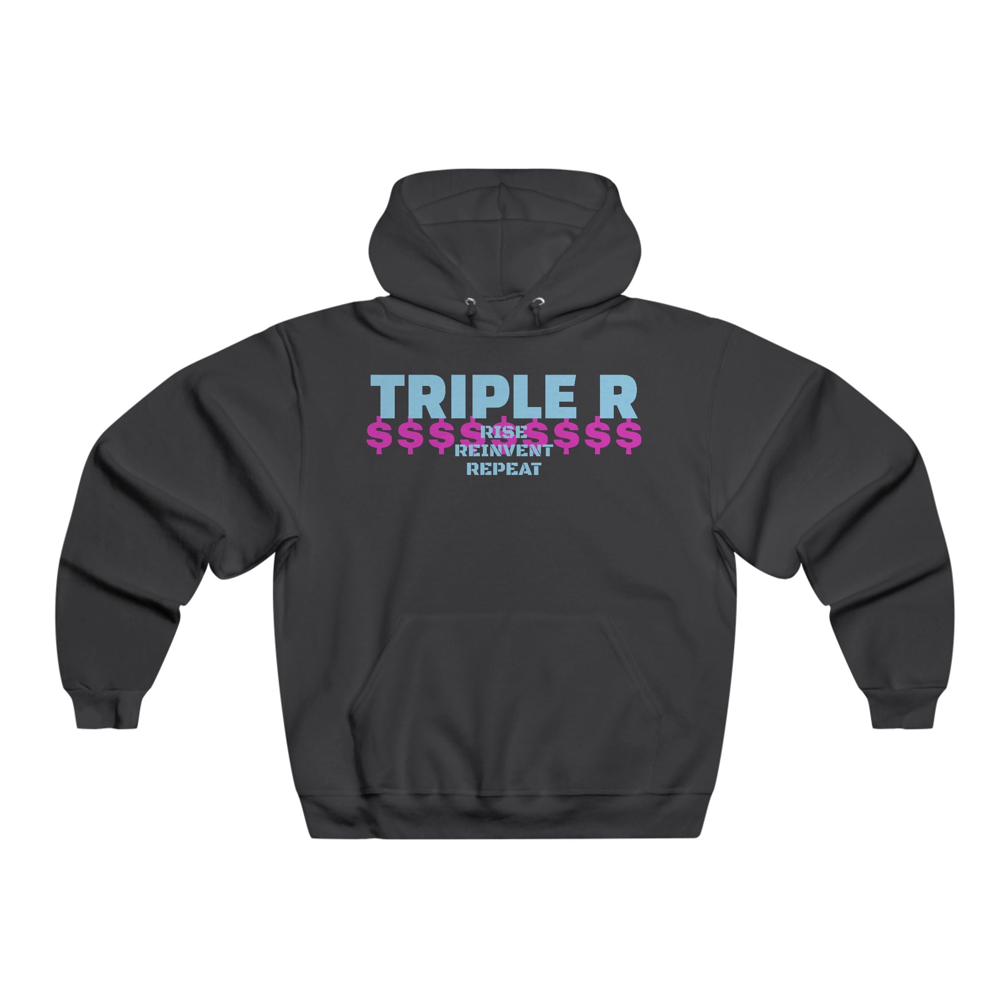 Triple R Hooded Sweatshirt — Rise, Grind, Repeat Graphic Hoodie