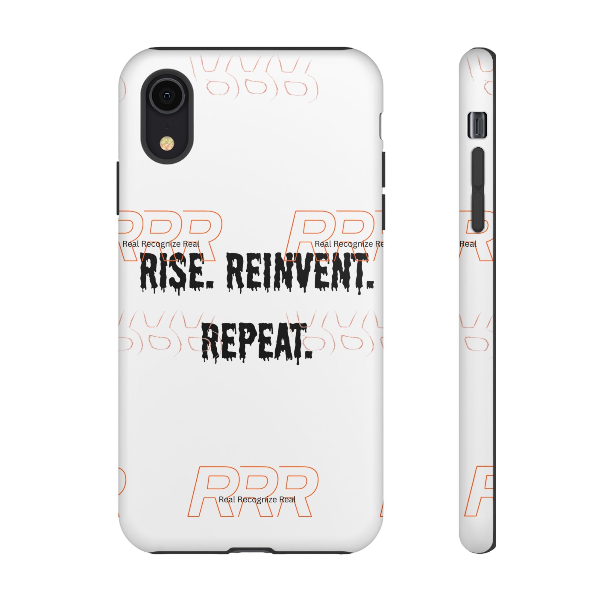 Tough Cases — "Rise. Reinvent. Repeat." Motivational Phone Case