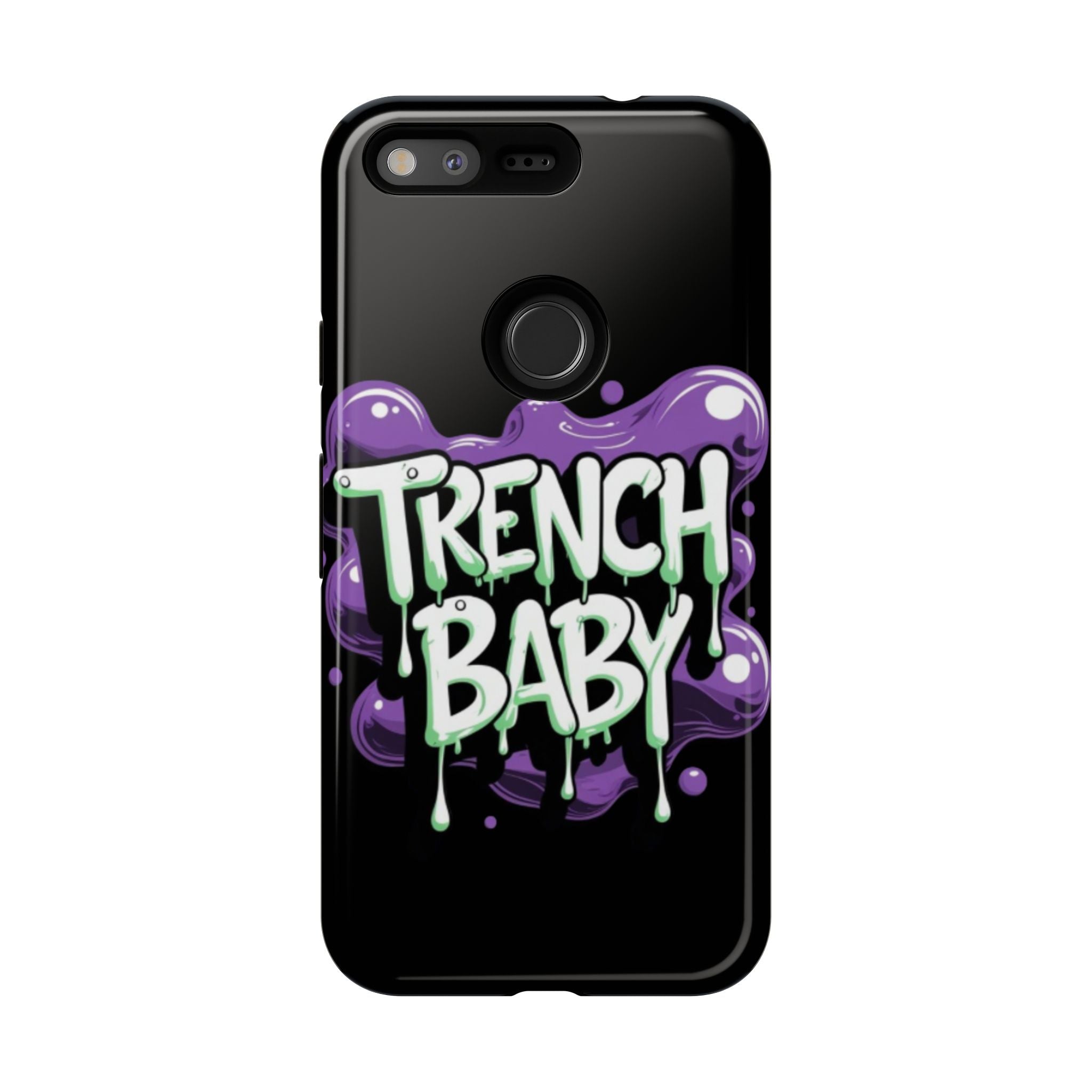 Phone Case — "Trench Baby" Drippy Graffiti Design