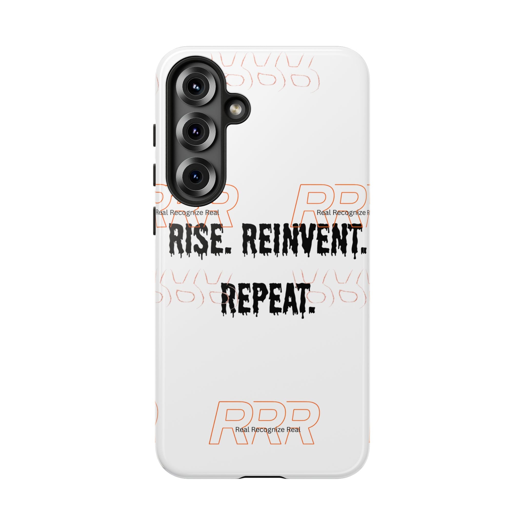 Tough Cases — "Rise. Reinvent. Repeat." Motivational Phone Case