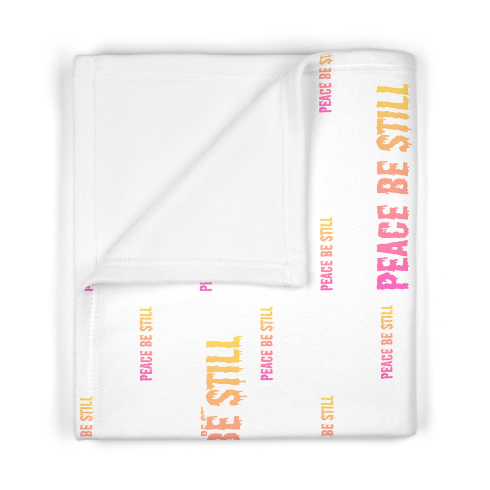 Peace Be Still Baby Blanket — Soft Fleece Swaddle for Newborns & Nursery