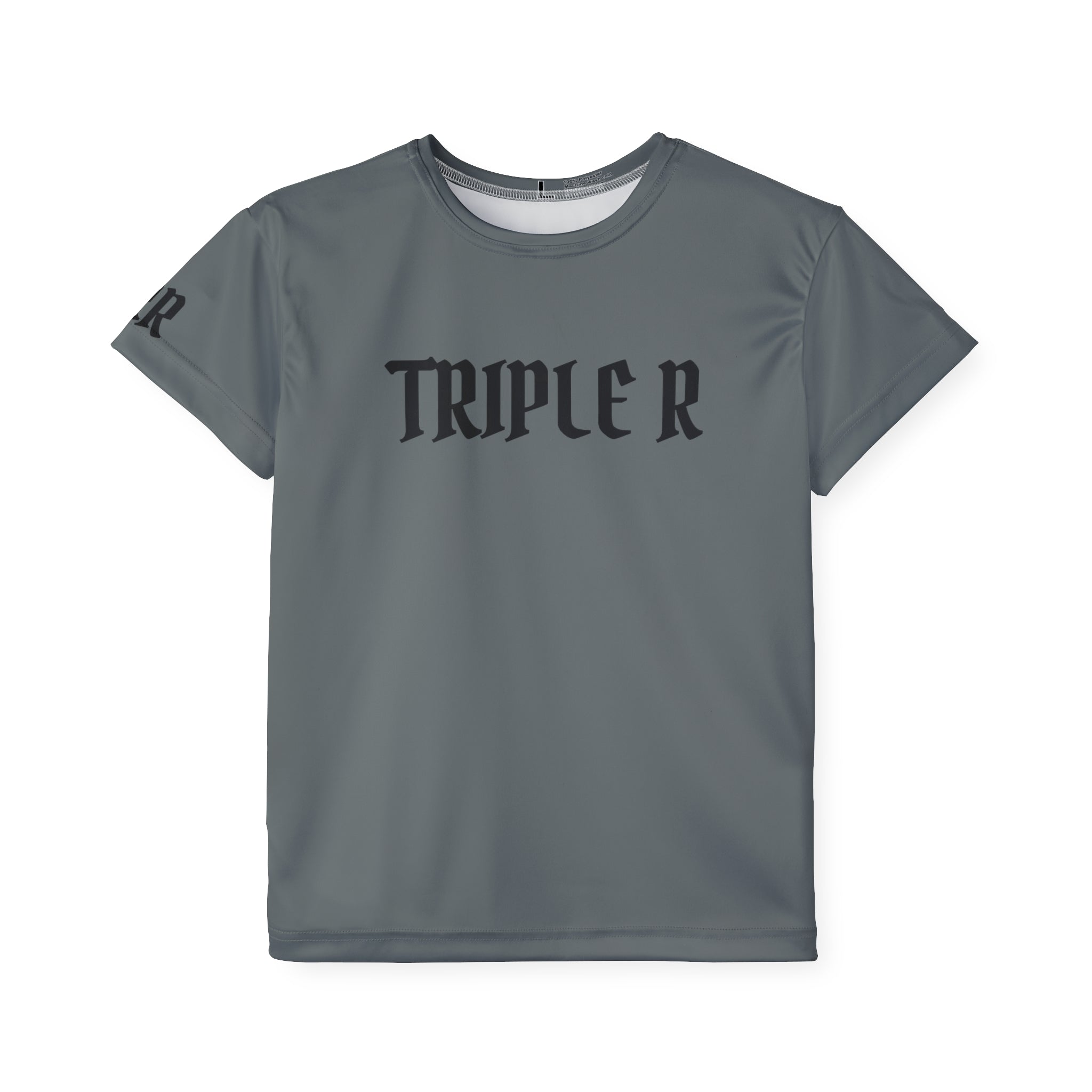 Kids Sports Jersey — 'Triple R' Athletic Tee (Rise Reinvent Repeat)