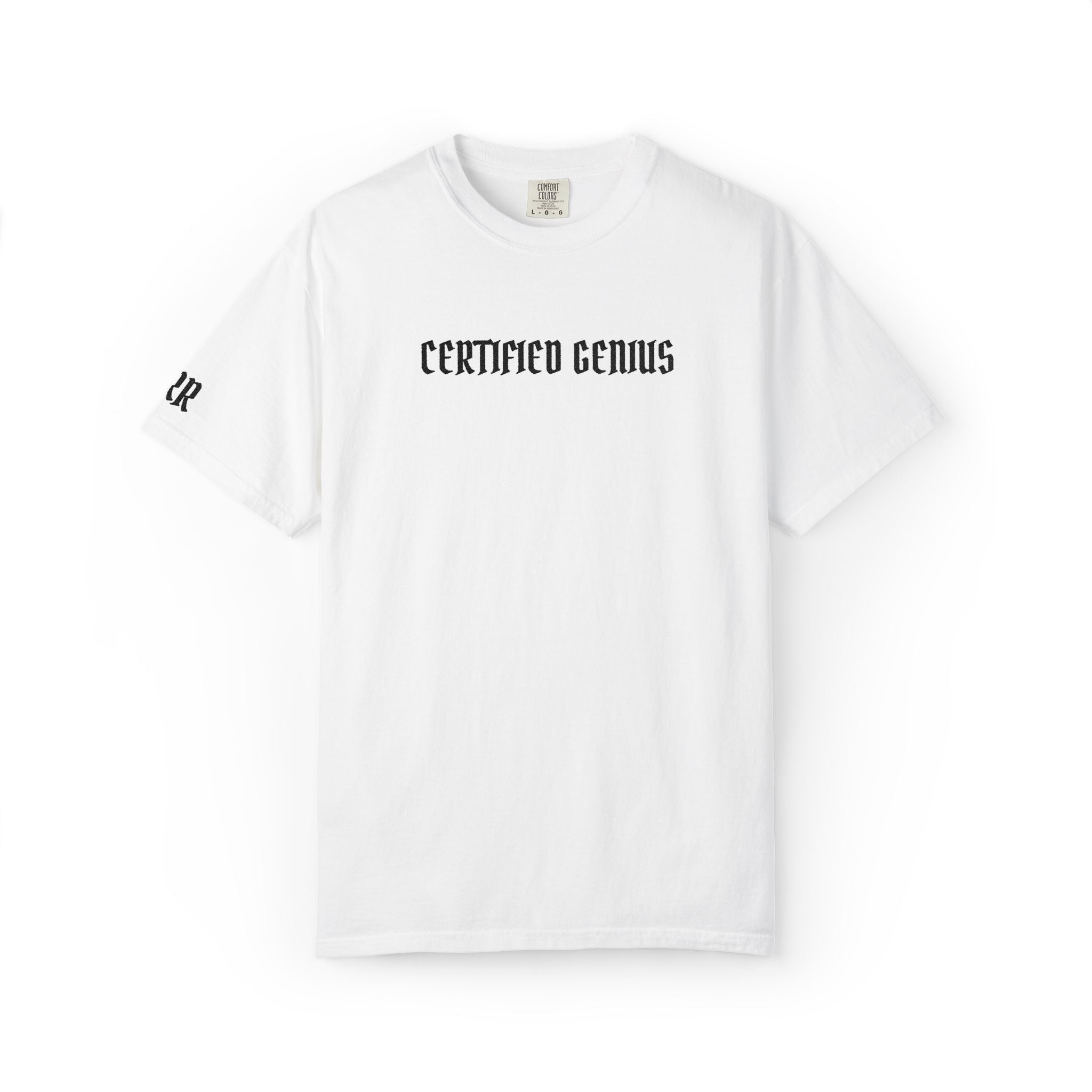 Certified Genuis White Graphic T-Shirt