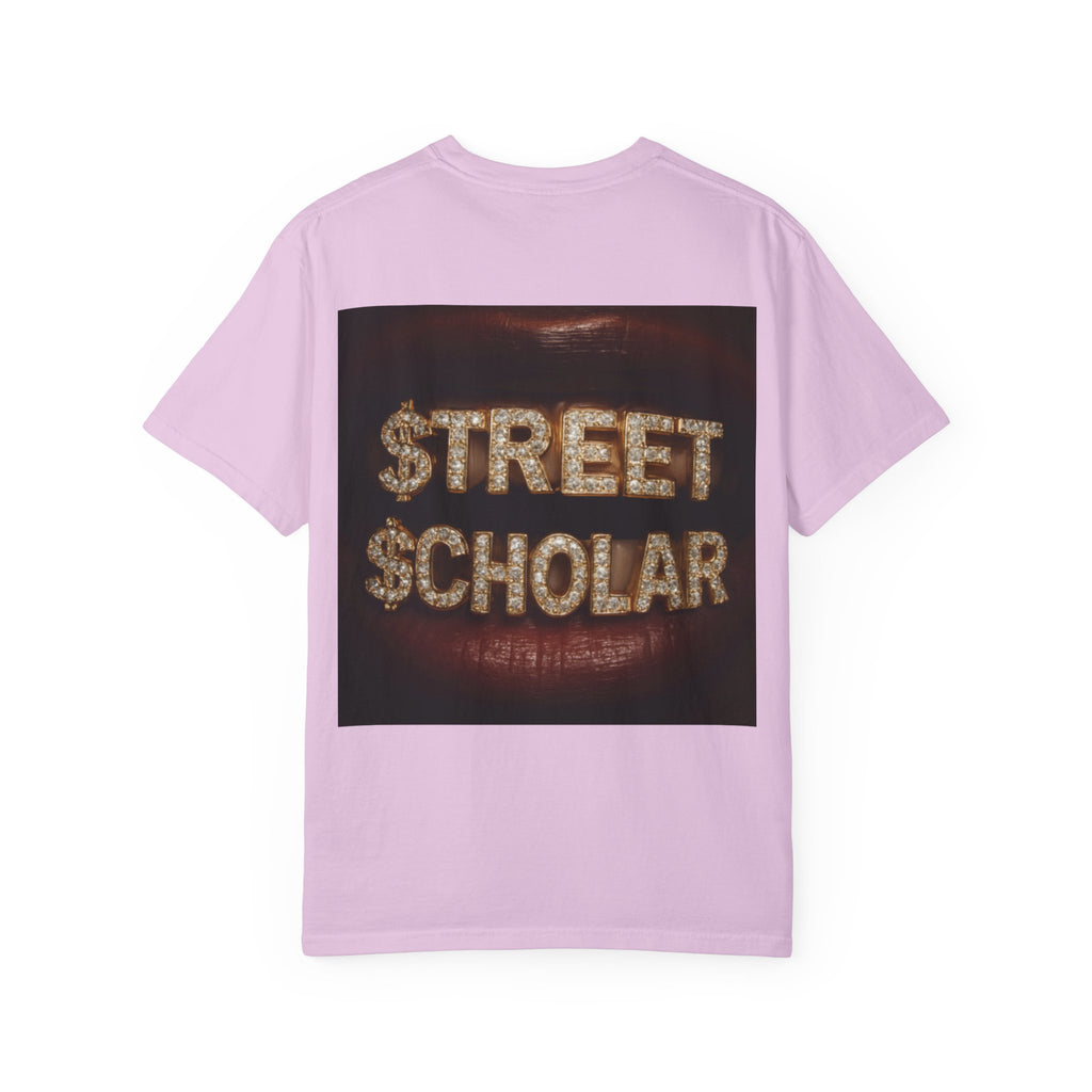 Street Scholar T‑Shirt — Bold Graphic Lip Grill Design