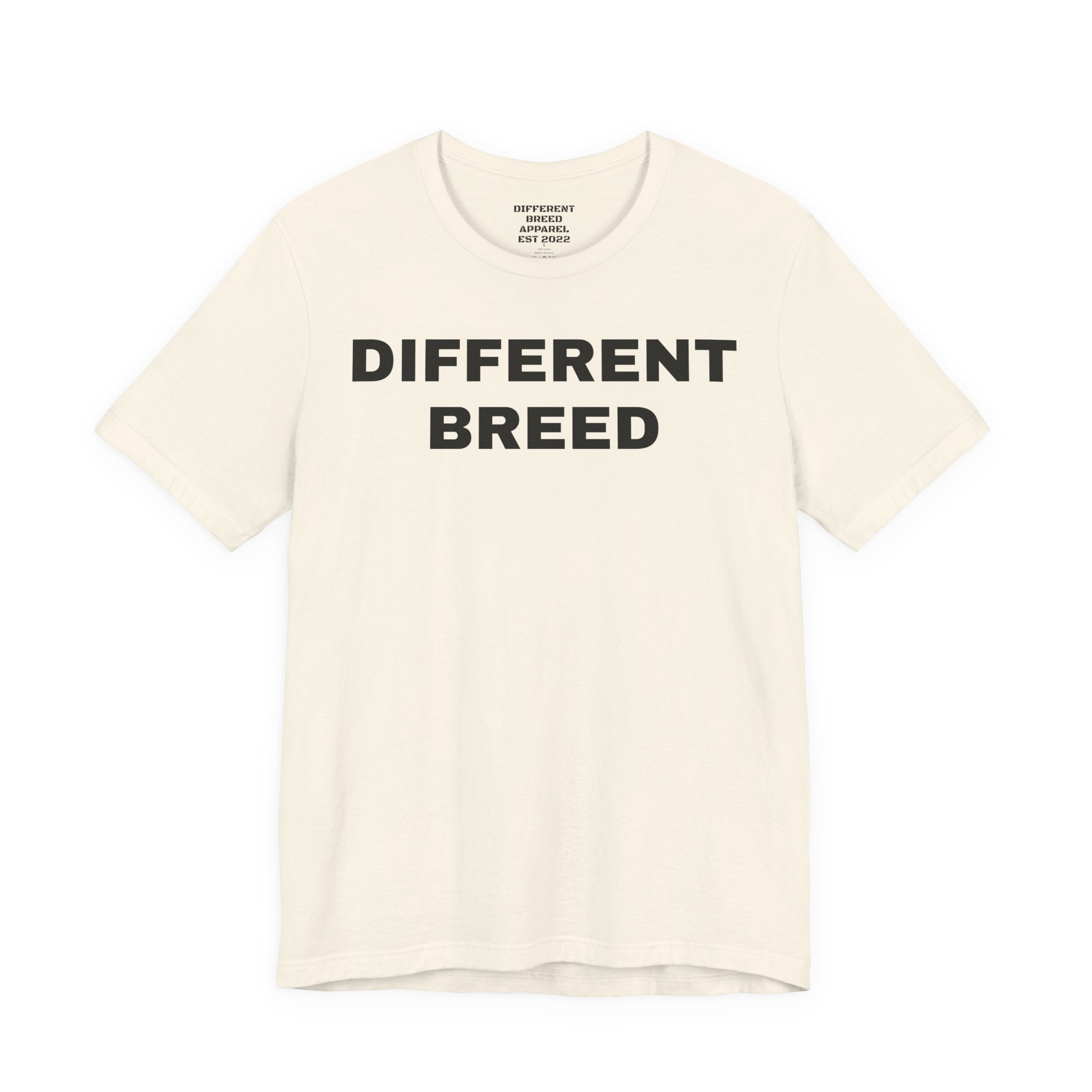 Different Breed Tee — “Old Testimony Builds New Character” Inspirational Graphic T-Shirt