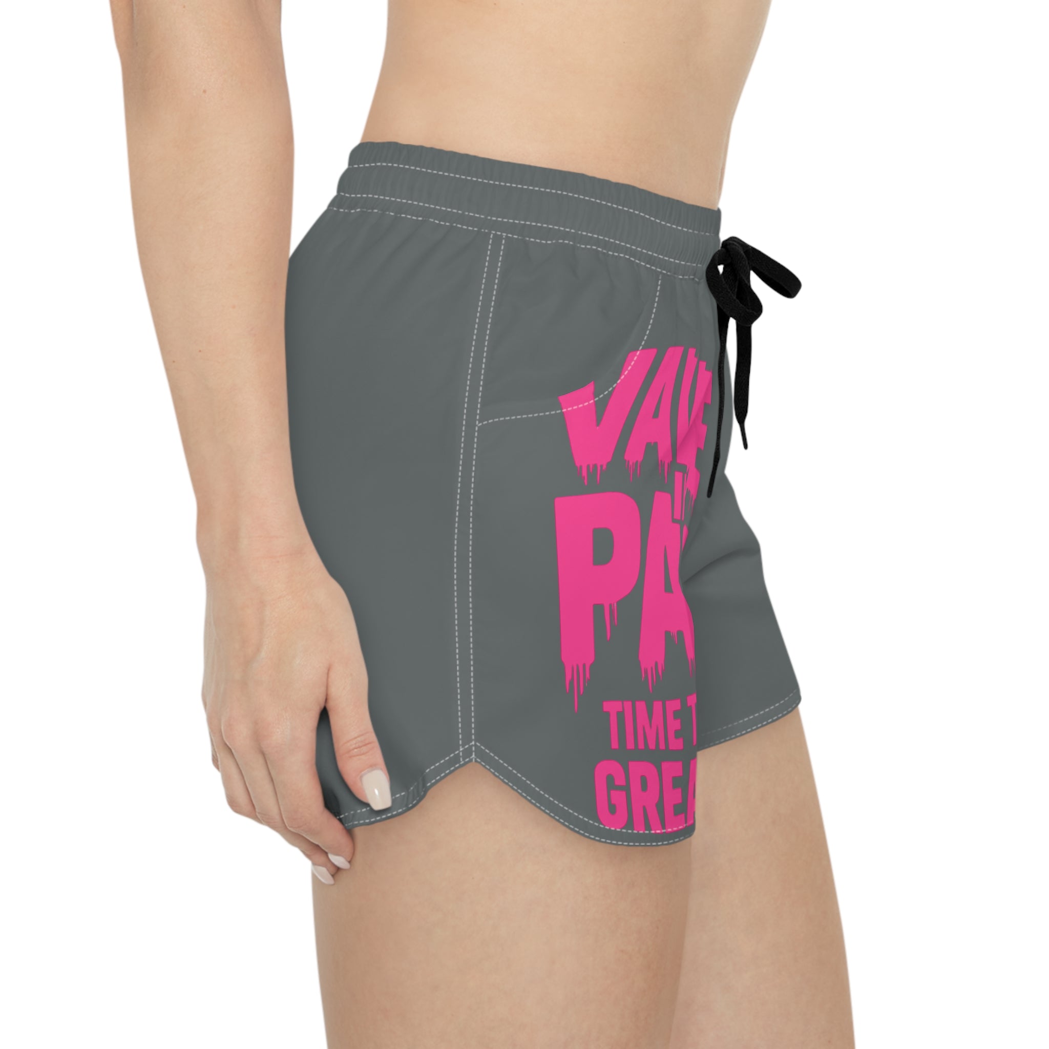 Women's Casual Shorts — "Value in Pain: Time to Chase Greatness" Motivational Workout Shorts