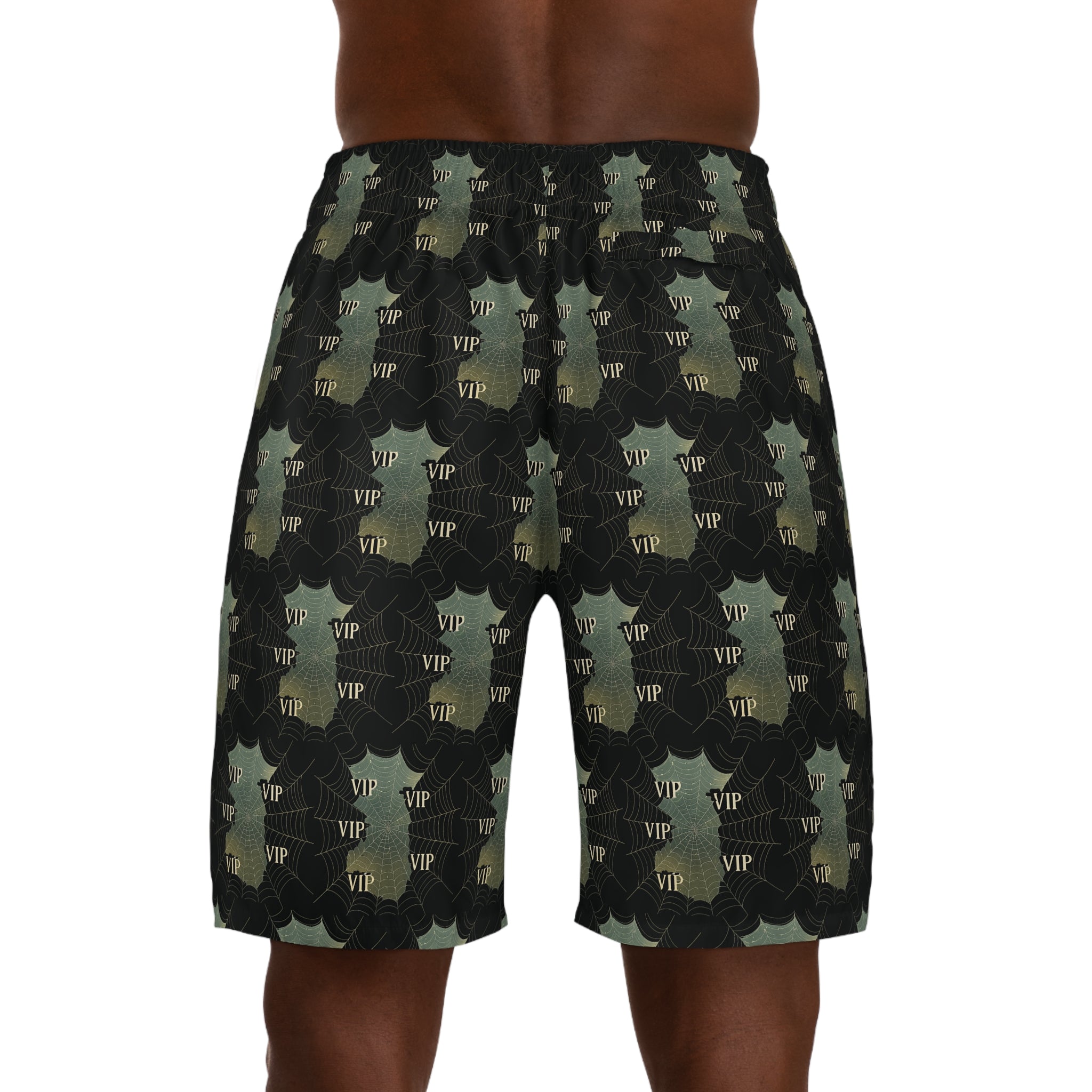 Camouflage 'VIP' Men's Jogger Shorts — Camo AOP Athletic Lounge Shorts