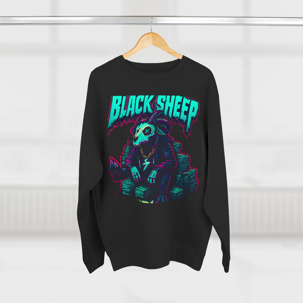 Crewneck Sweatshirt — 'Black Sheep' Graphic Pullover (The One Counted Out)