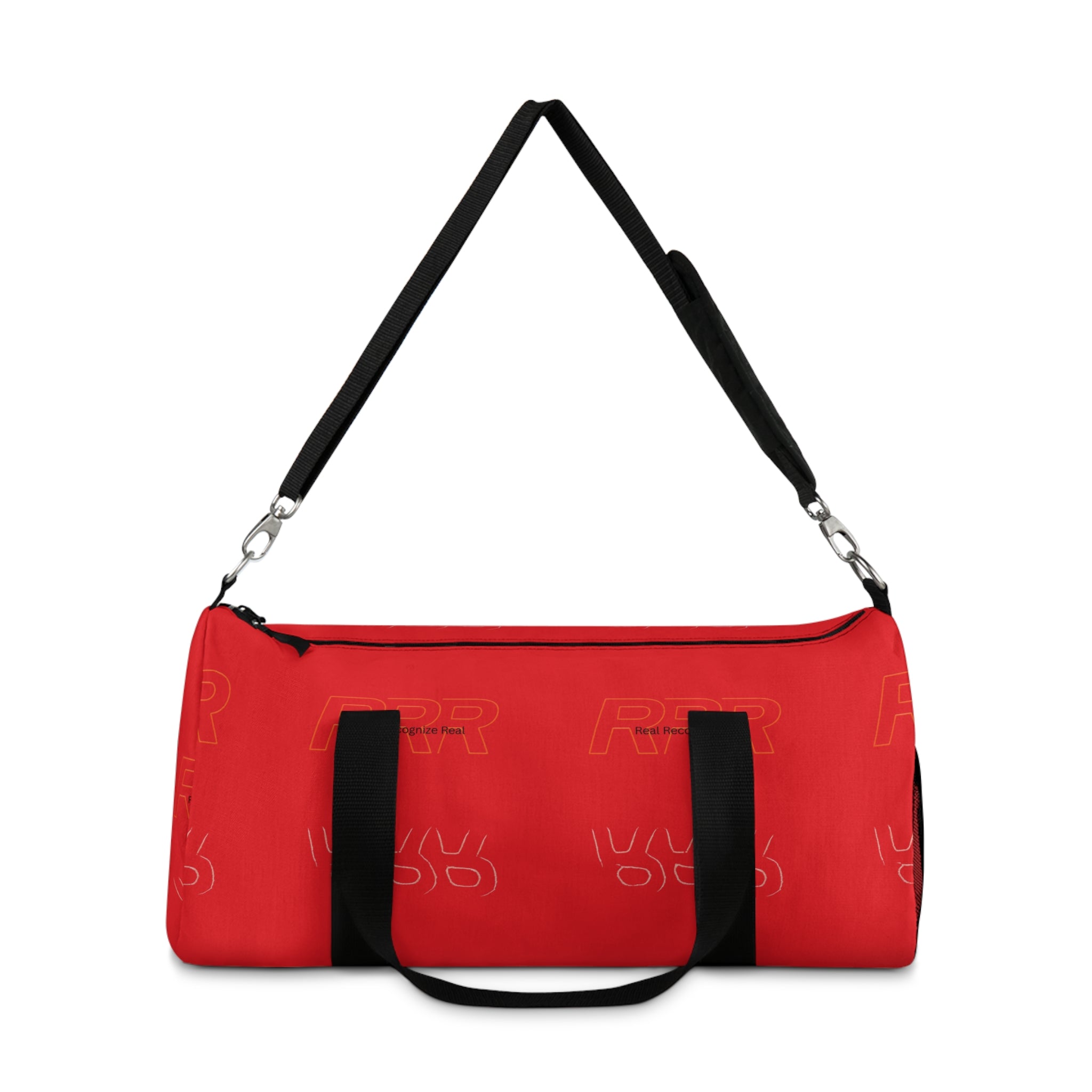Red Logo Duffel Bag – Travel Gym Weekender Carryall