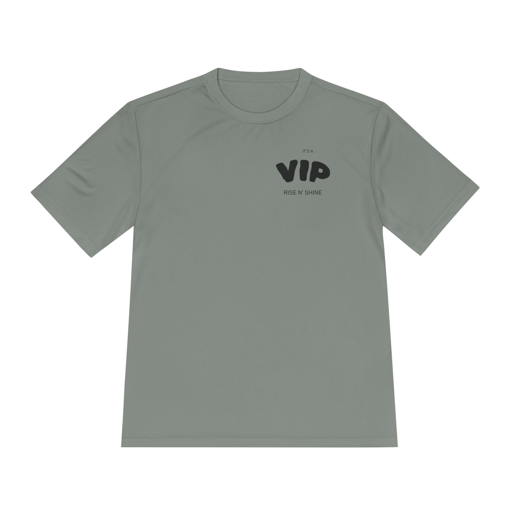VIP Tee — Minimal Chest Logo Moisture‑Wicking Shirt
