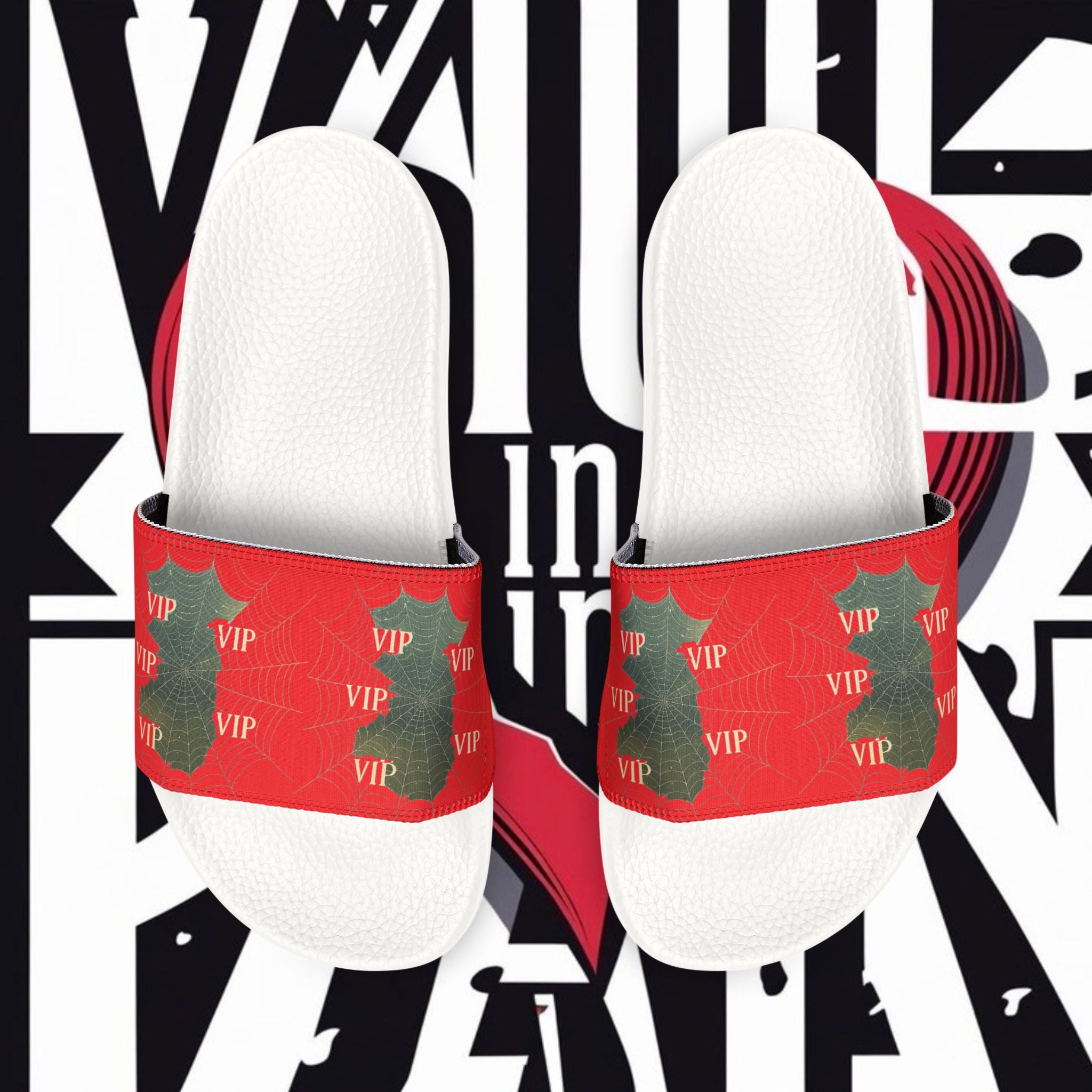 Christmas VIP Slide Sandals — Women's Removable‑Strap Holiday Slides