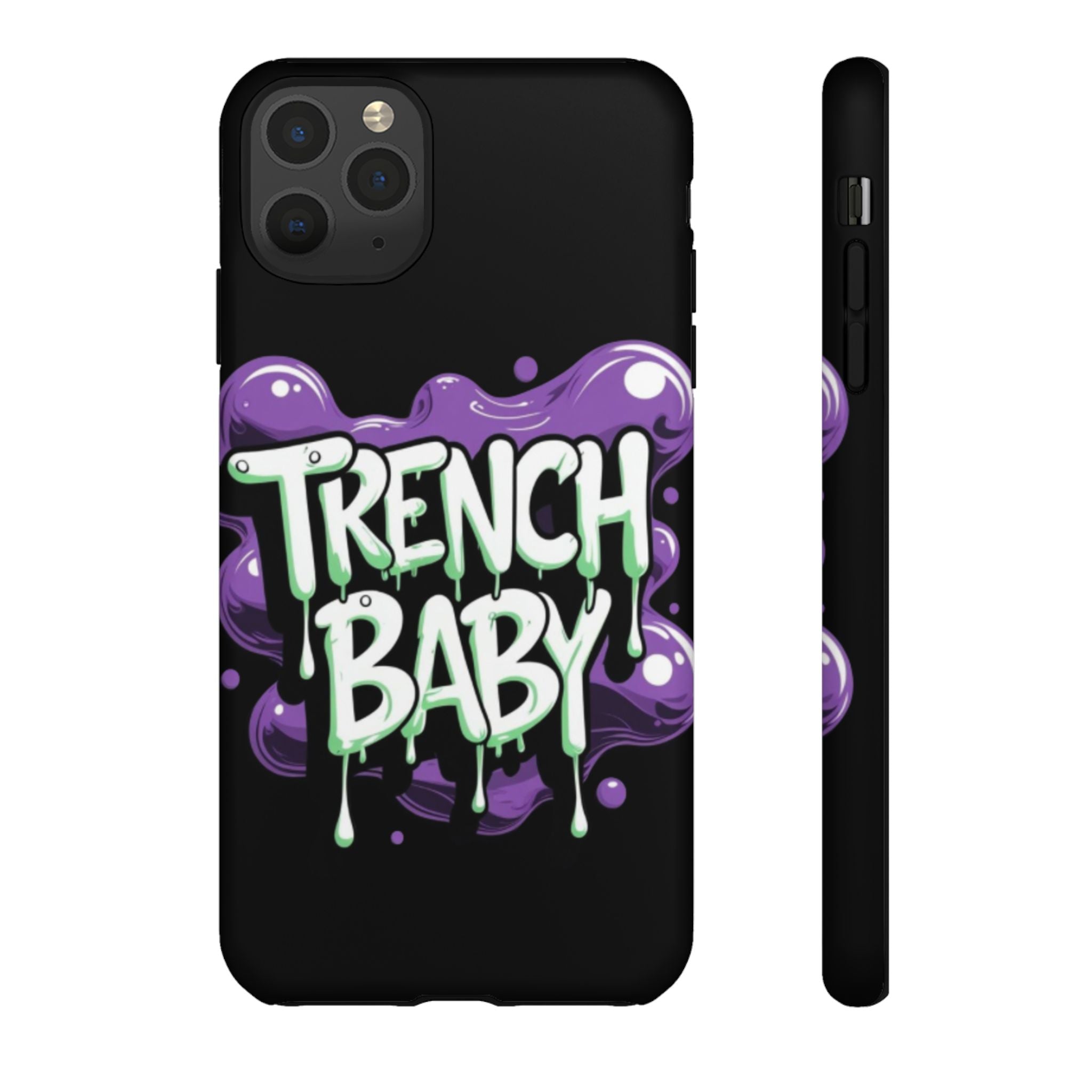 Phone Case — "Trench Baby" Drippy Graffiti Design