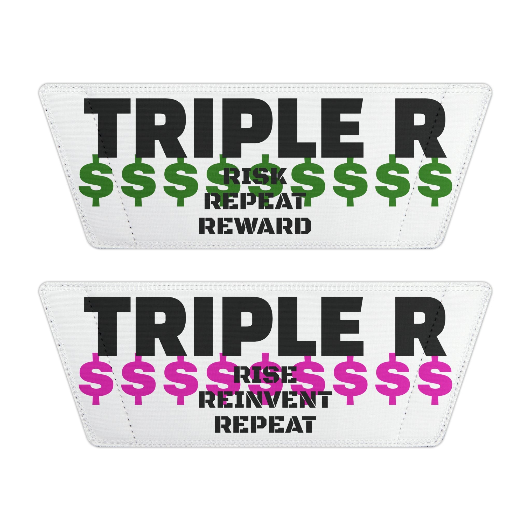 Slide Sandals — "Triple S: Sit, Stress, Reinvent, Repeat" Graphic Pool Slides [COSMO & WANDA]