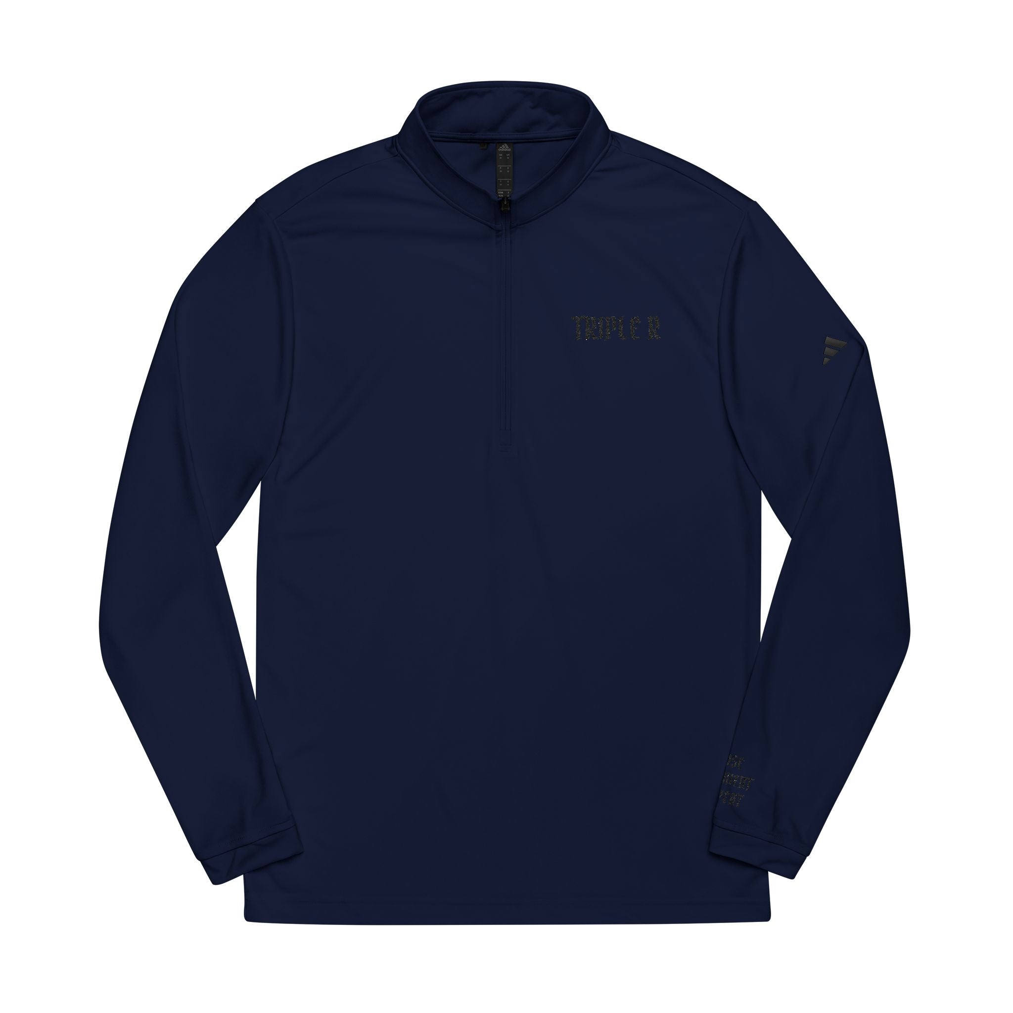 Embroidered Quarter-Zip Pullover — Temple R Athletic Top