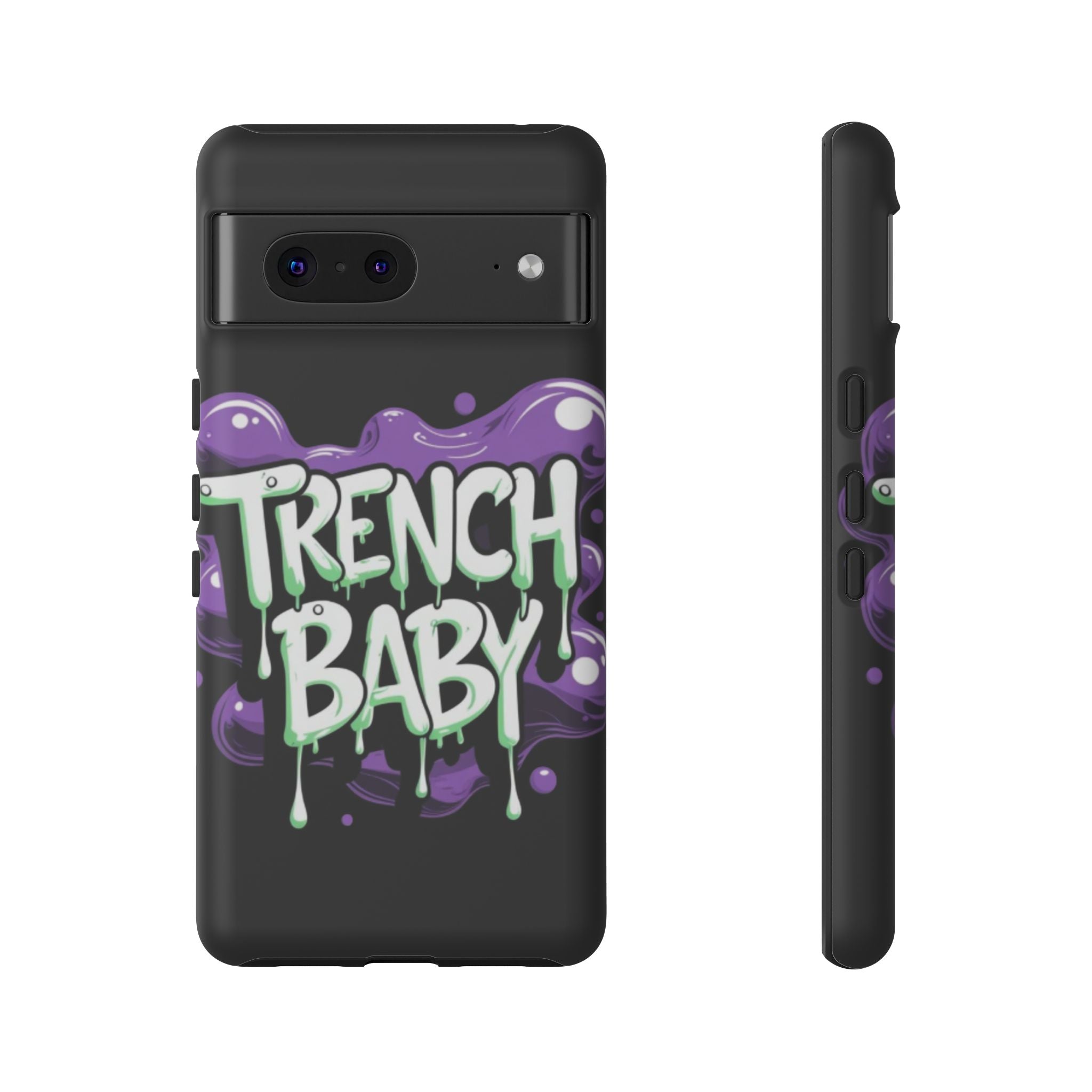 Phone Case — "Trench Baby" Drippy Graffiti Design