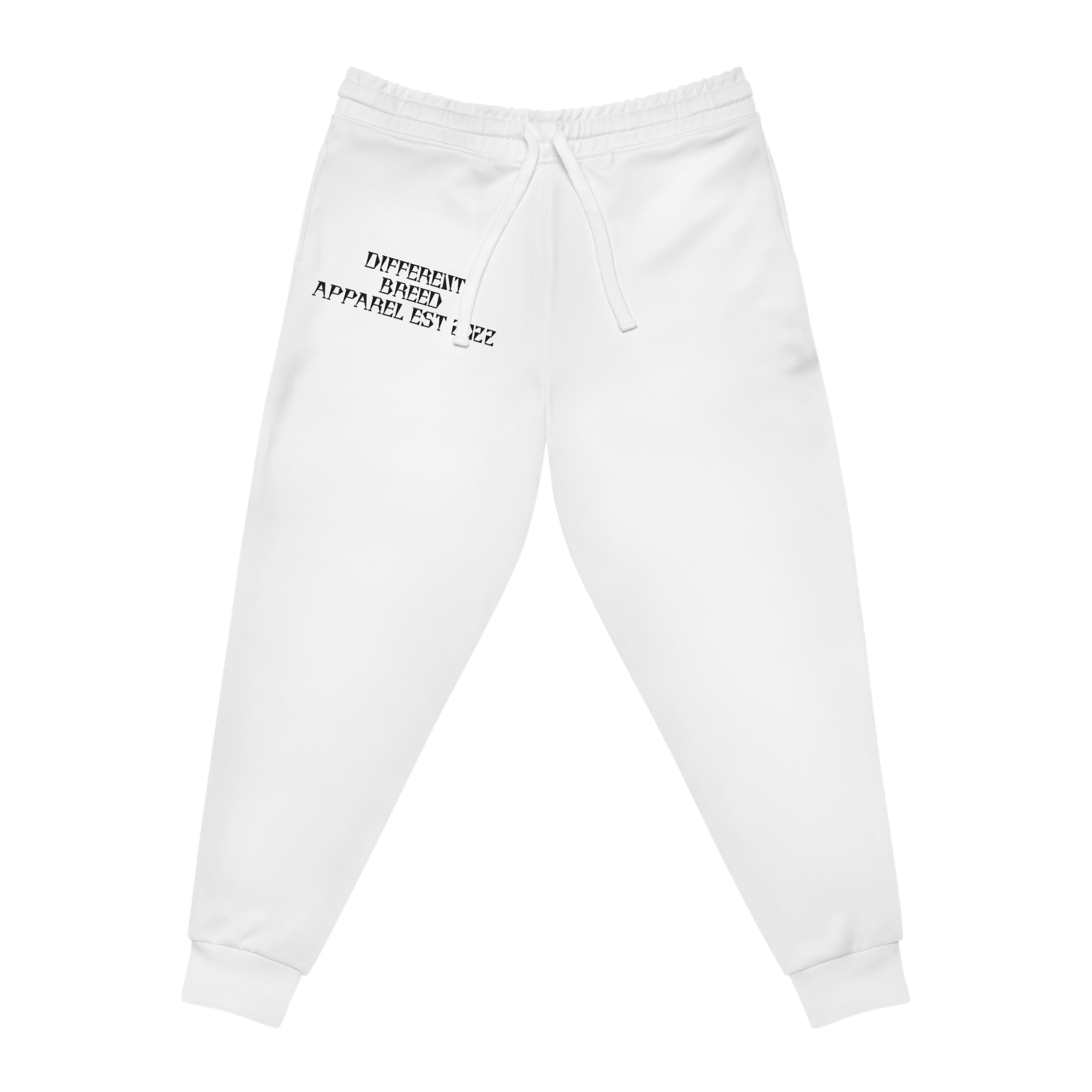 White Athletic Joggers with Minimal 'Different Apparel Est. 22' Chest Print