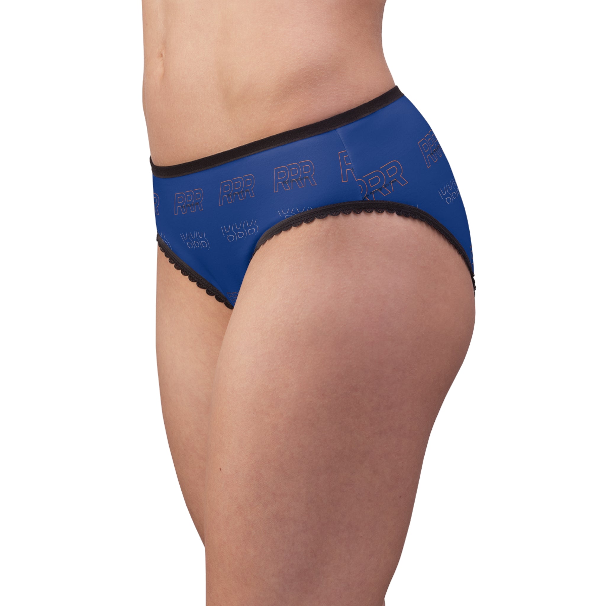 Blue Logo All-Over Print Women's Briefs — Comfortable Everyday Lingerie