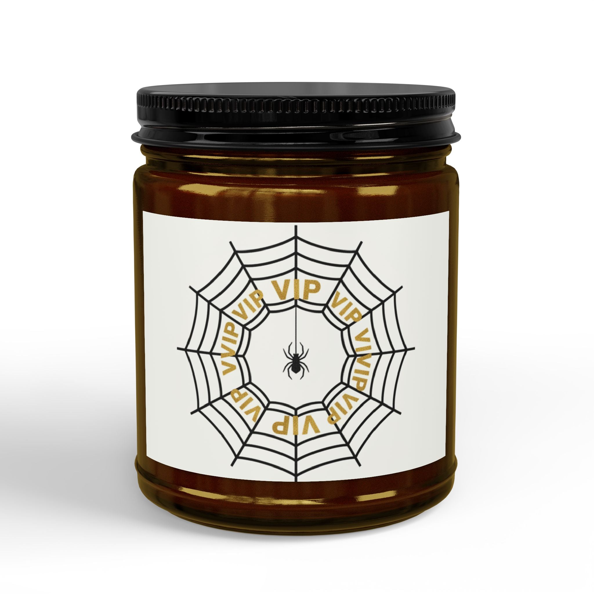 Scented Soy Candles with Black Lid, (4 and 9oz)