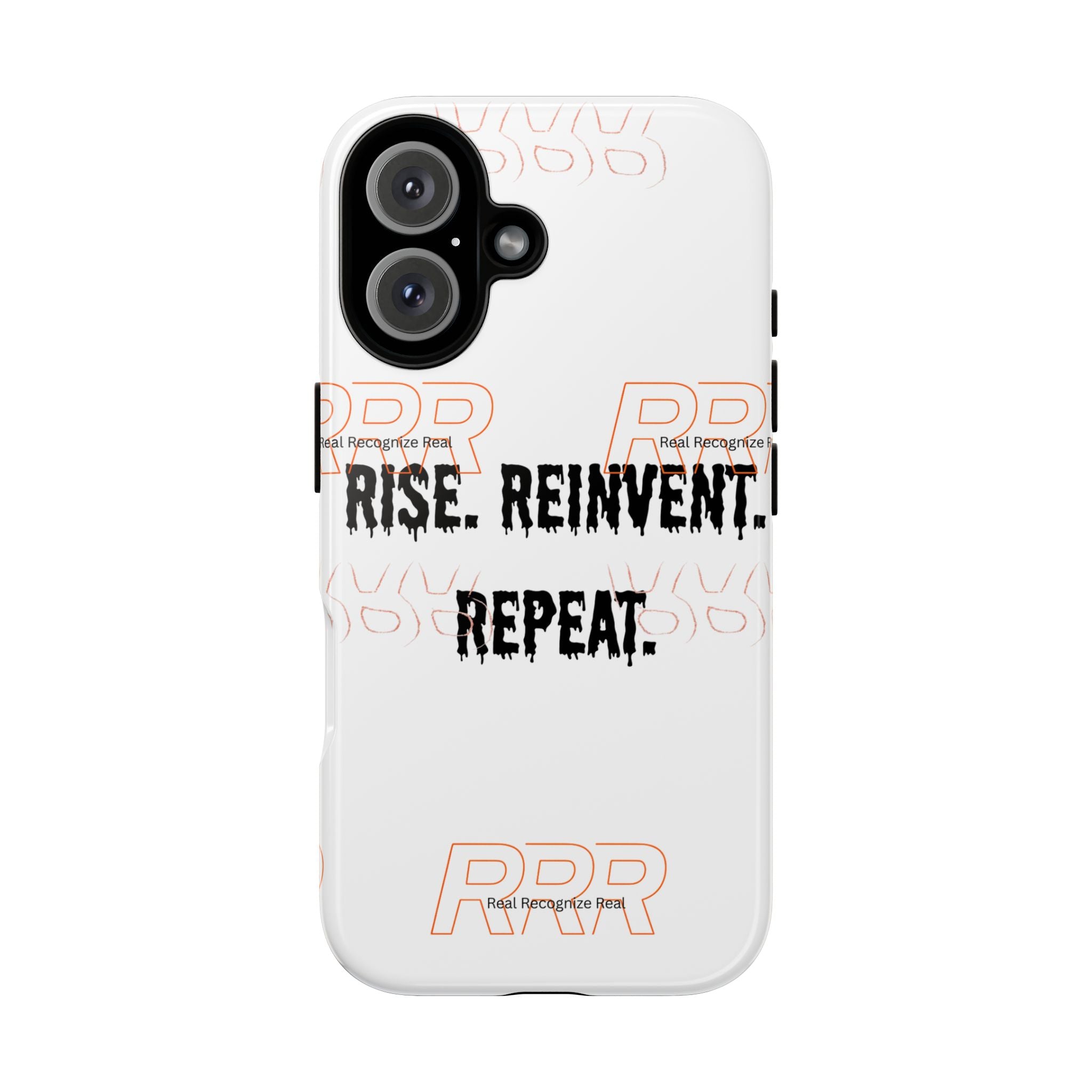 Tough Cases — "Rise. Reinvent. Repeat." Motivational Phone Case