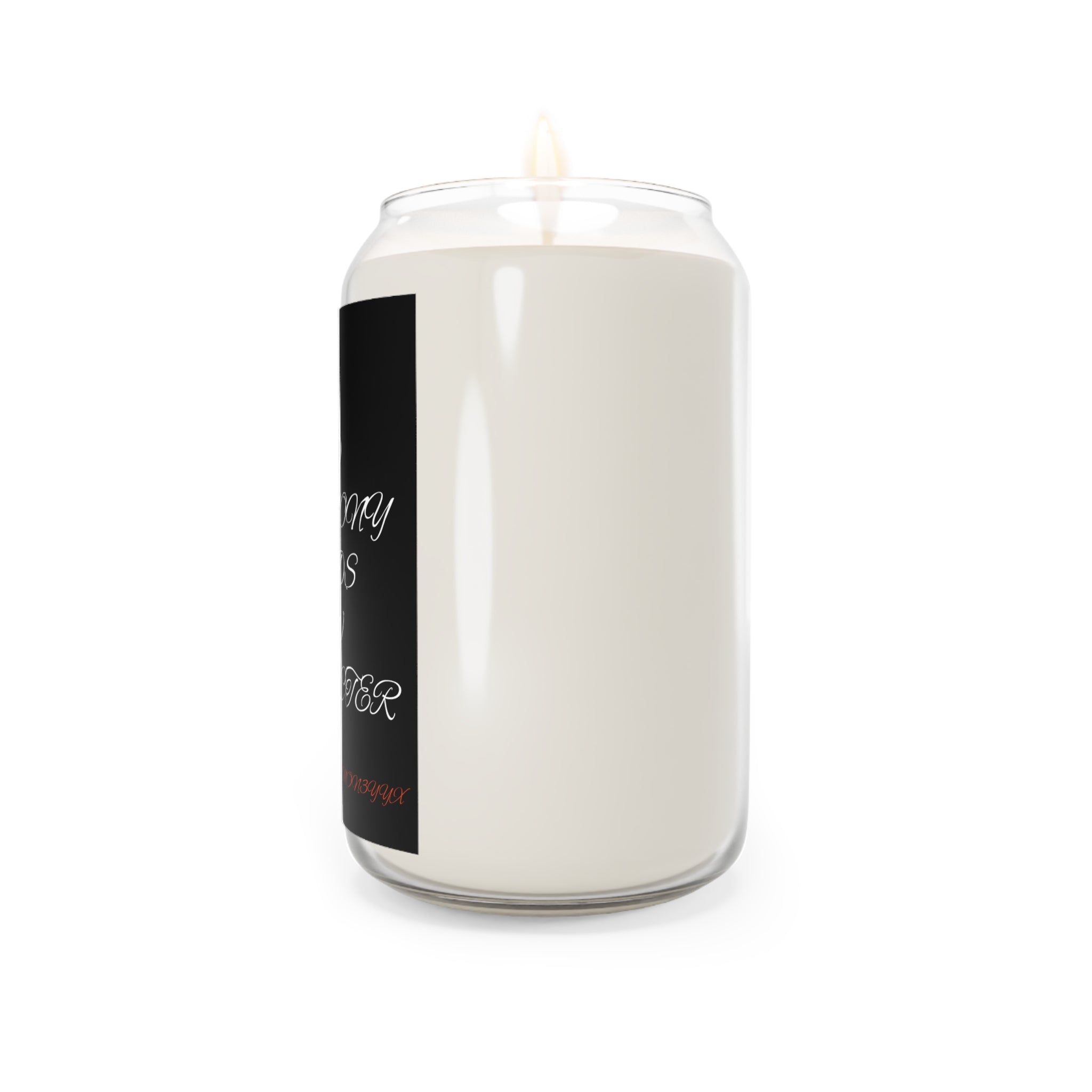 Scented Soy Candle (13.75 oz) — "Old Testimony Builds New Character" Decorative Jar