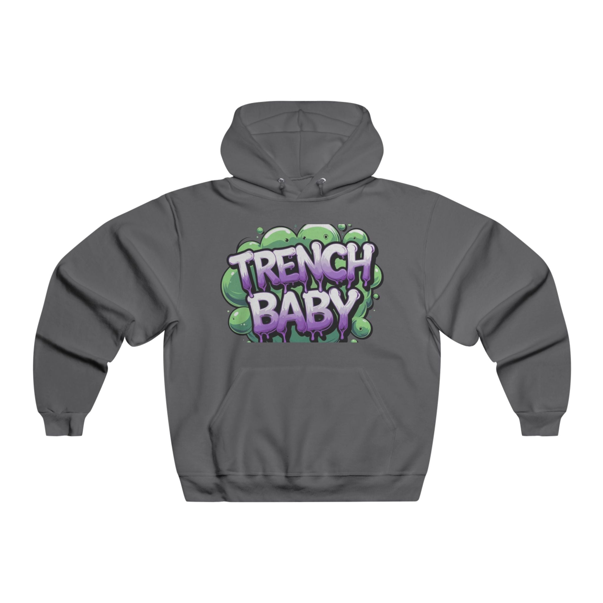 Trench Baby Hoodie — Retro Graffiti Streetwear Pullover