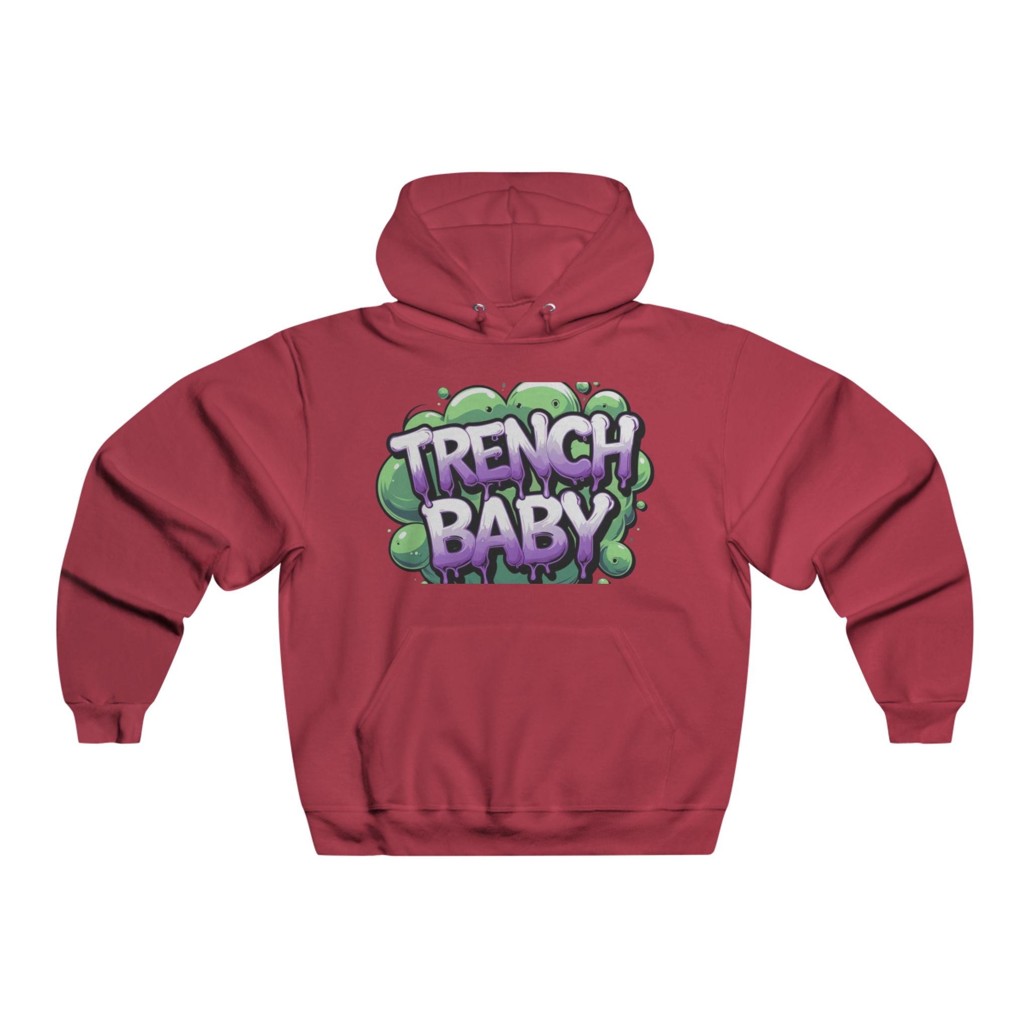 Trench Baby Hoodie — Retro Graffiti Streetwear Pullover