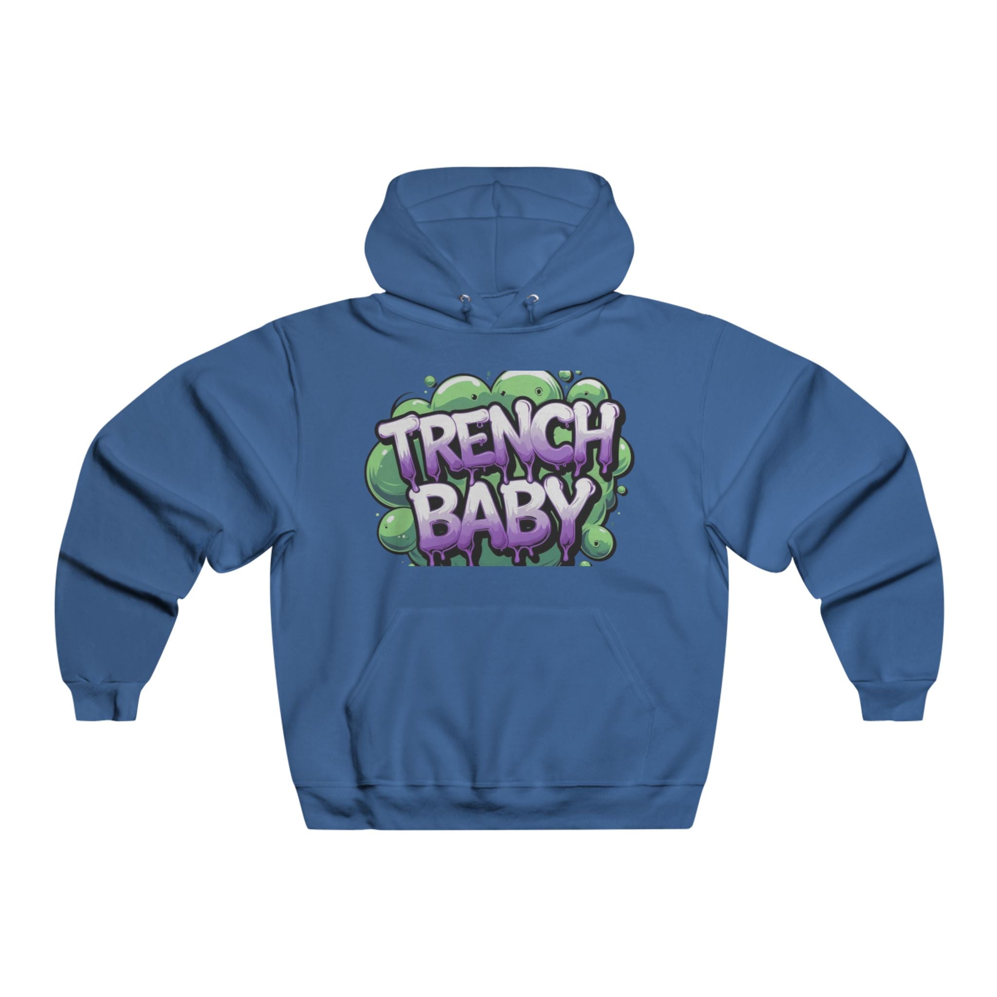 Trench Baby Hoodie — Retro Graffiti Streetwear Pullover