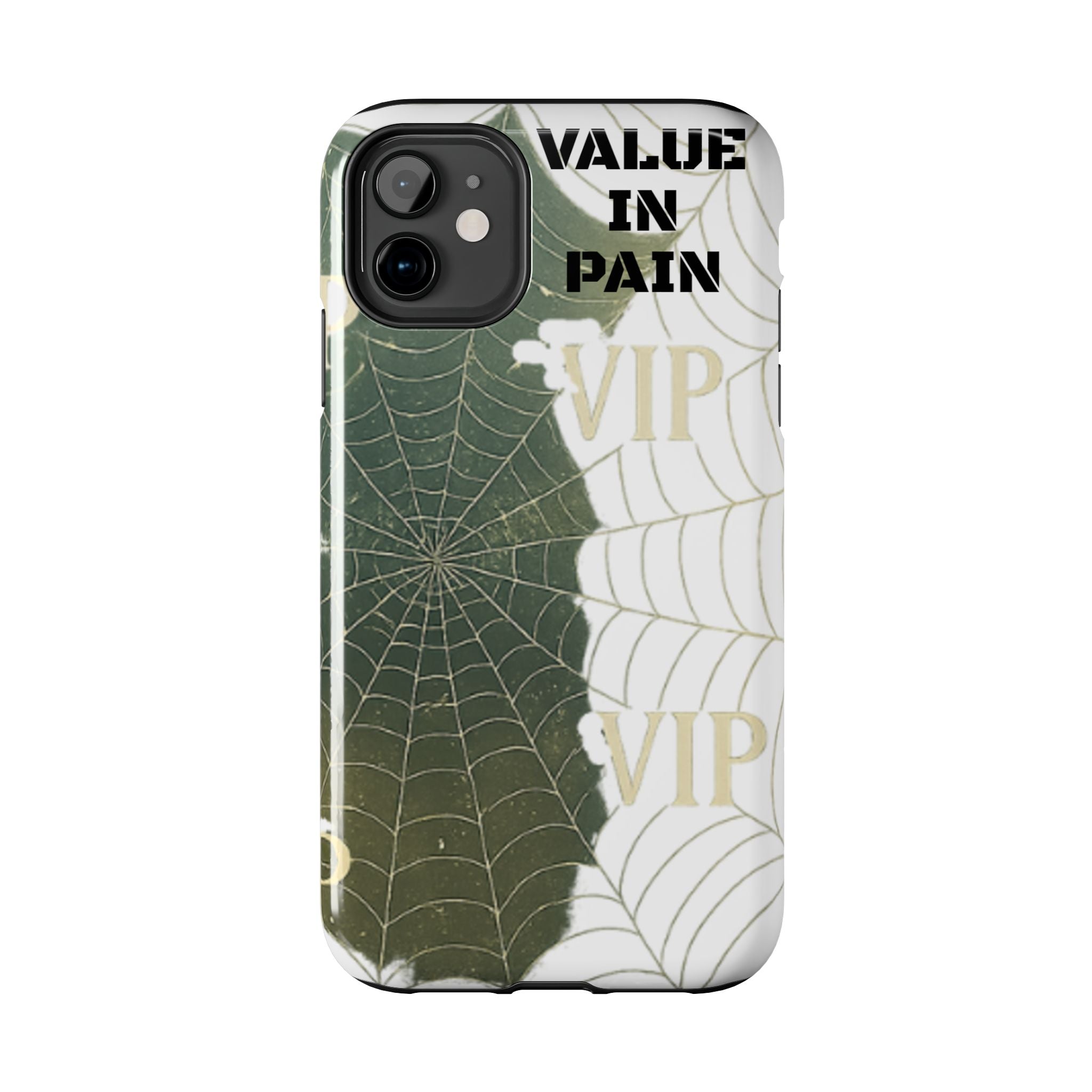 Tough Phone Case — "Value in Pain" VIP Spiderweb Protective Cover