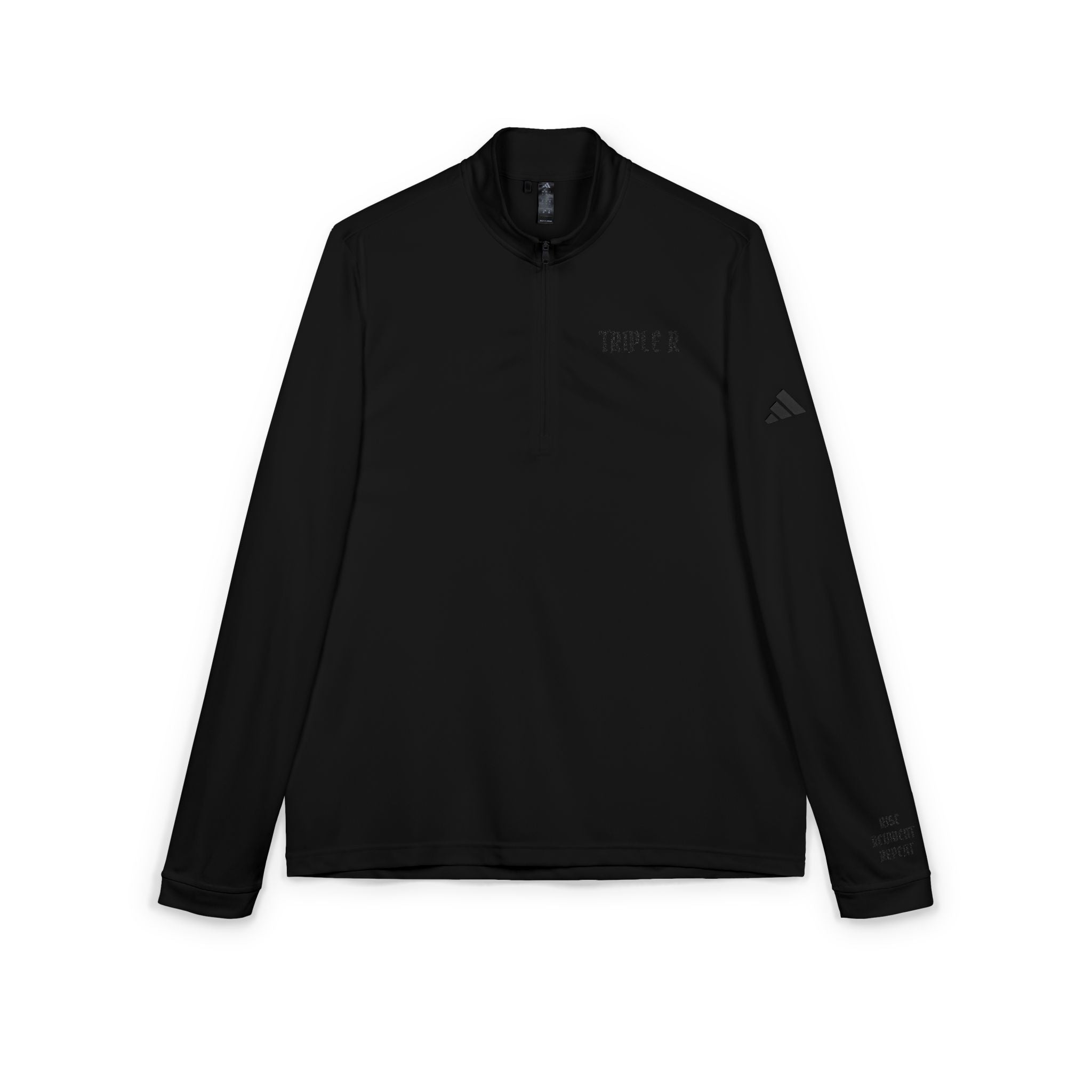 Embroidered Quarter-Zip Pullover — Temple R Athletic Top