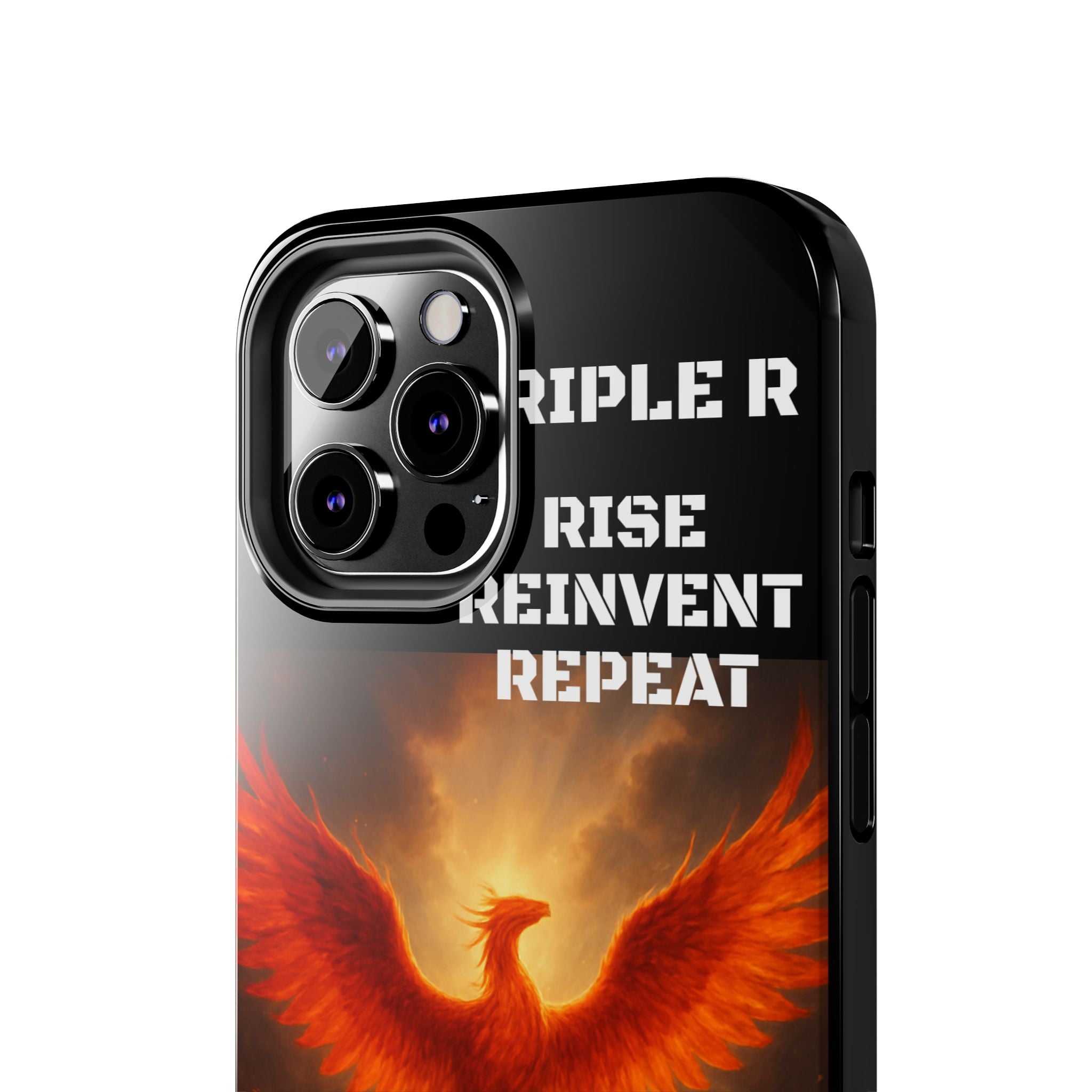 Phoenix Tough Phone Case — 'Rise Reinvent Repeat' Protective iPhone Case