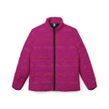 Women’s Puffer Jacket — Solid Magenta Quilted Winter Coat