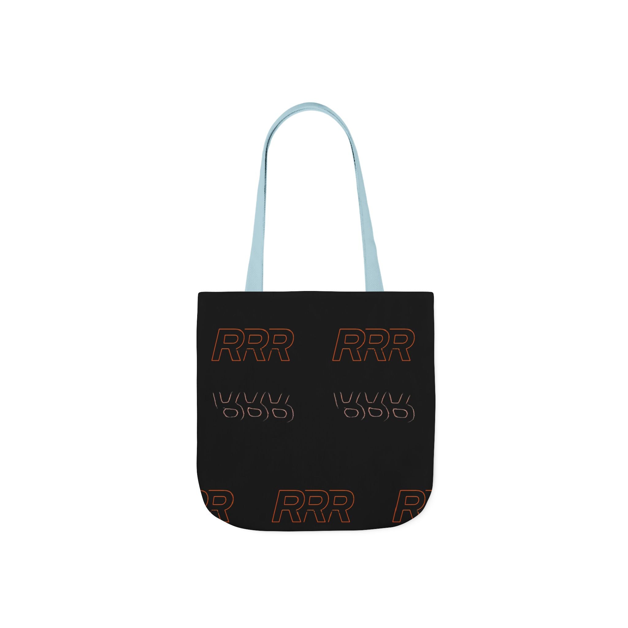 RRR Logo Black Canvas Tote Bag — Reusable Everyday Shopper
