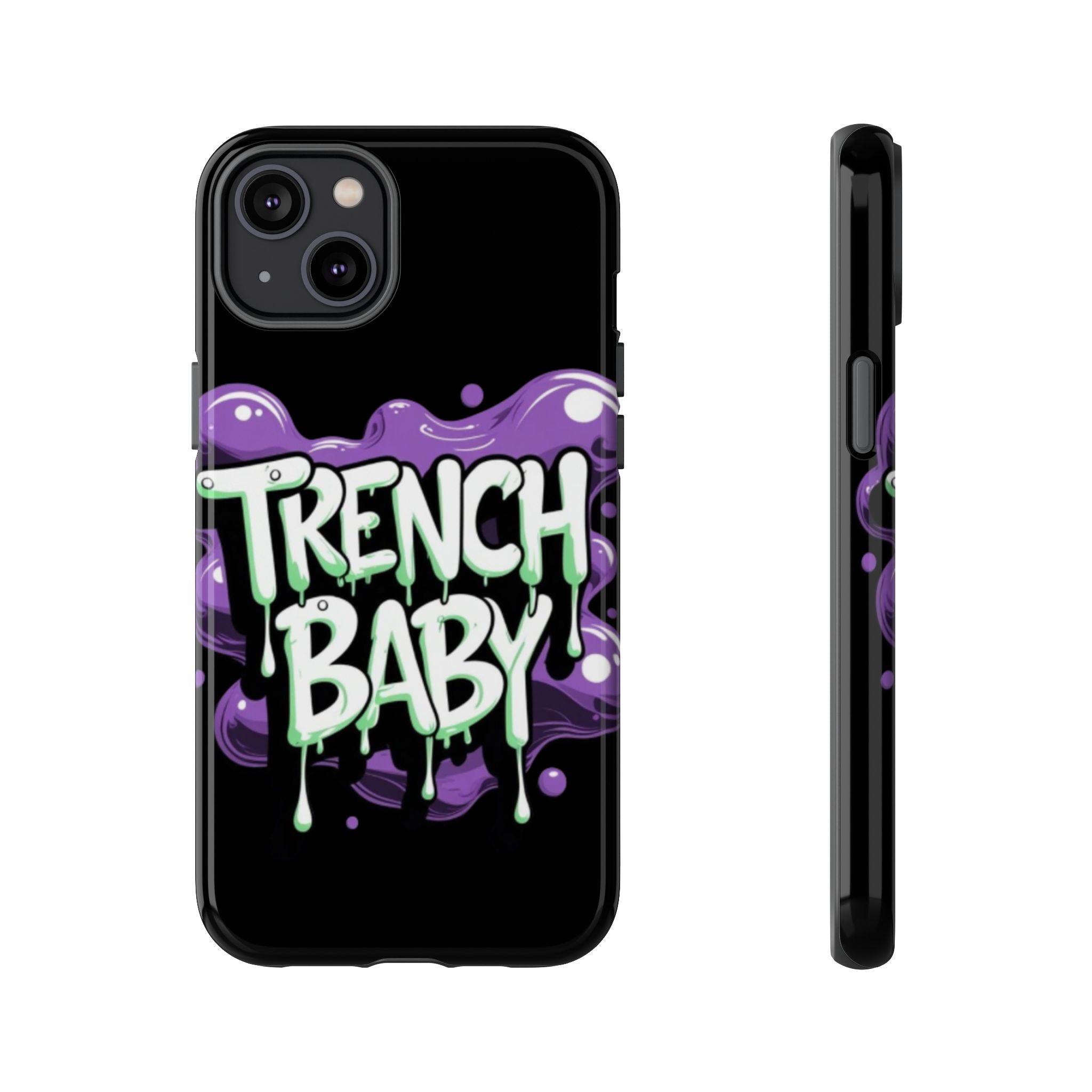Phone Case — "Trench Baby" Drippy Graffiti Design