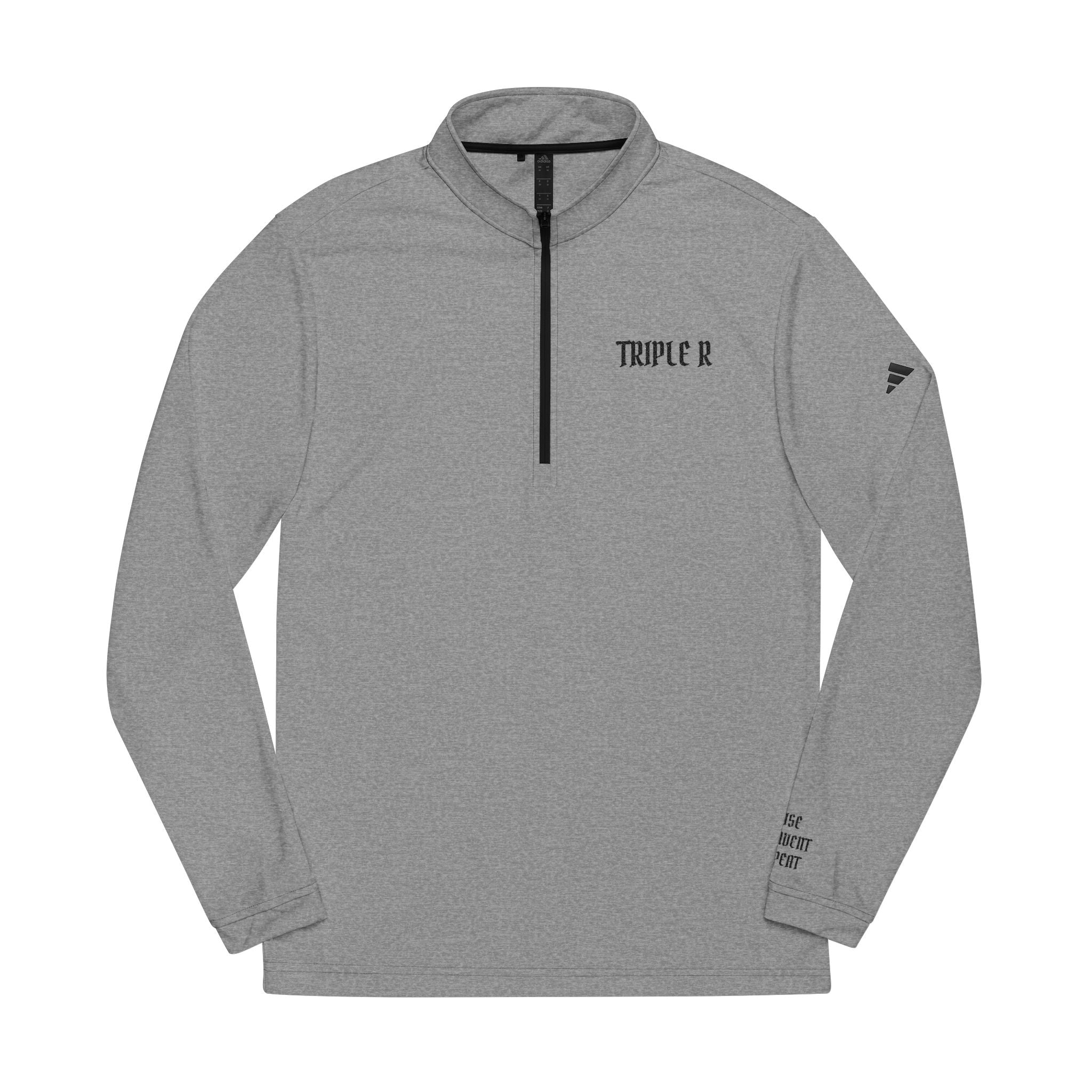 Embroidered Quarter-Zip Pullover — Temple R Athletic Top