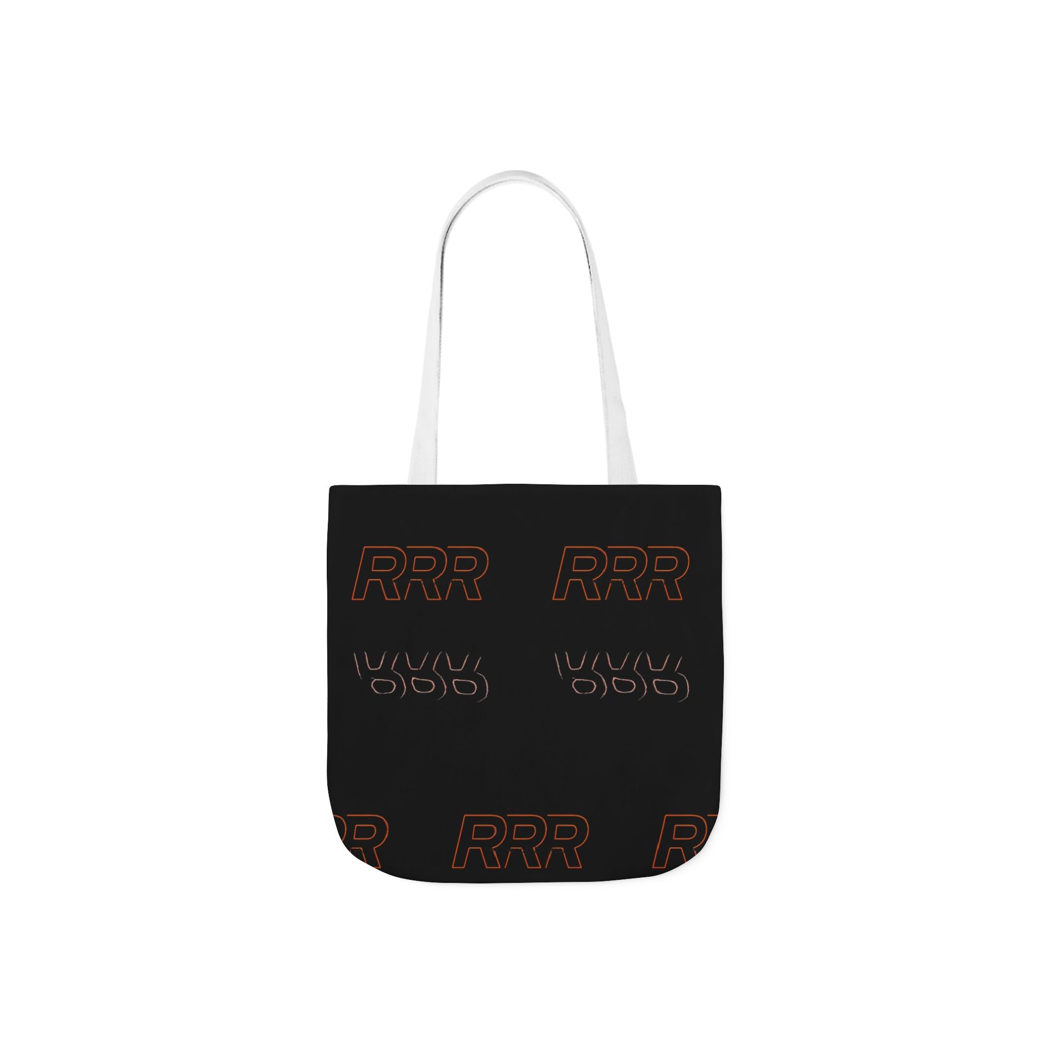 RRR Logo Black Canvas Tote Bag — Reusable Everyday Shopper