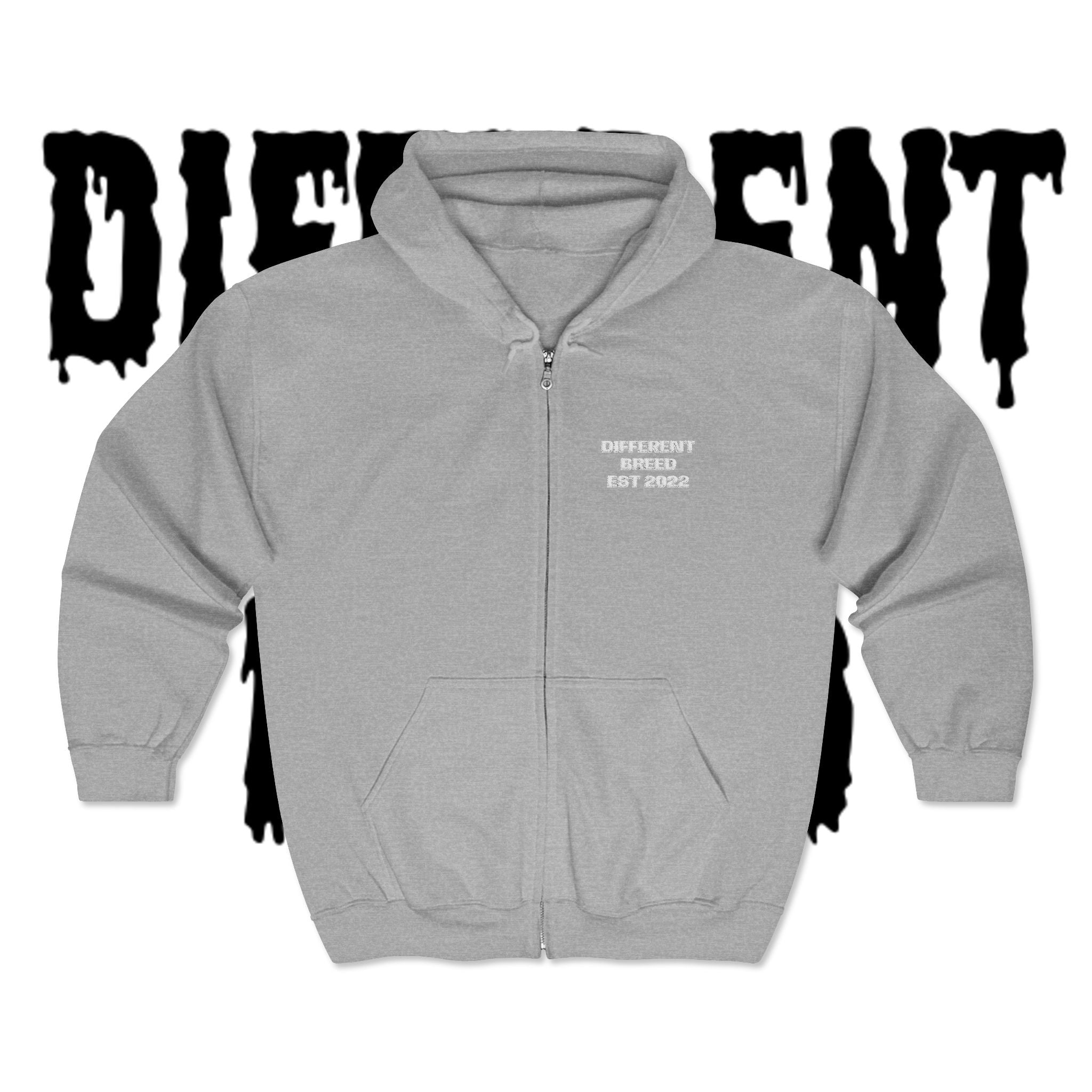 Live in the Moment Zip Hoodie — Minimal Motivational Full-Zip Sweatshirt