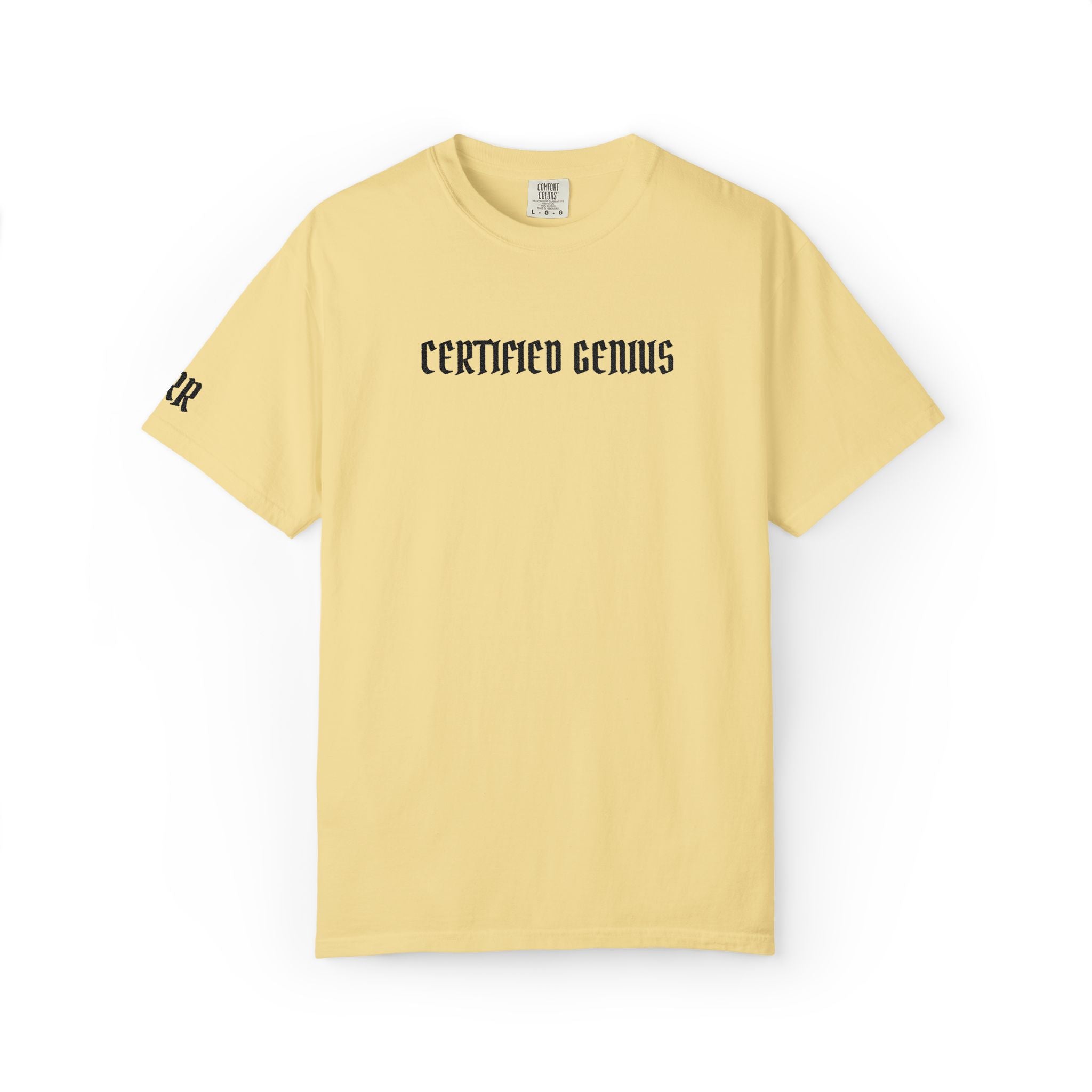 Certified Genuis White Graphic T-Shirt