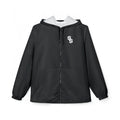 Street Scholar Windbreaker Jacket — Graphic Urban Zip-Up Hooded Windbreaker