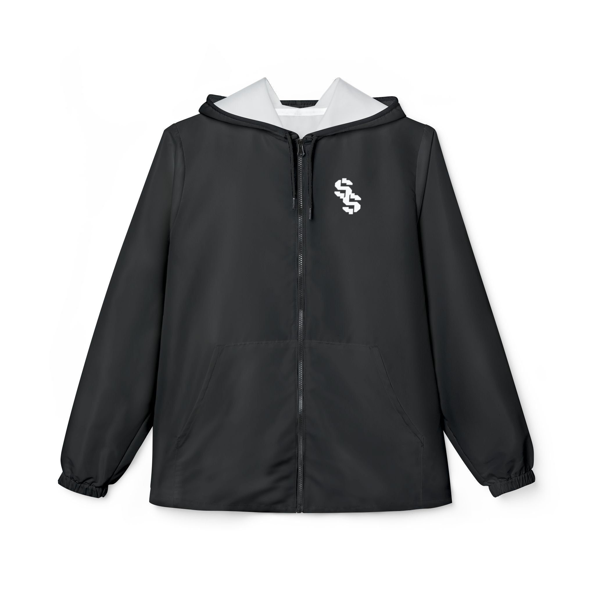Street Scholar Windbreaker Jacket — Graphic Urban Zip-Up Hooded Windbreaker