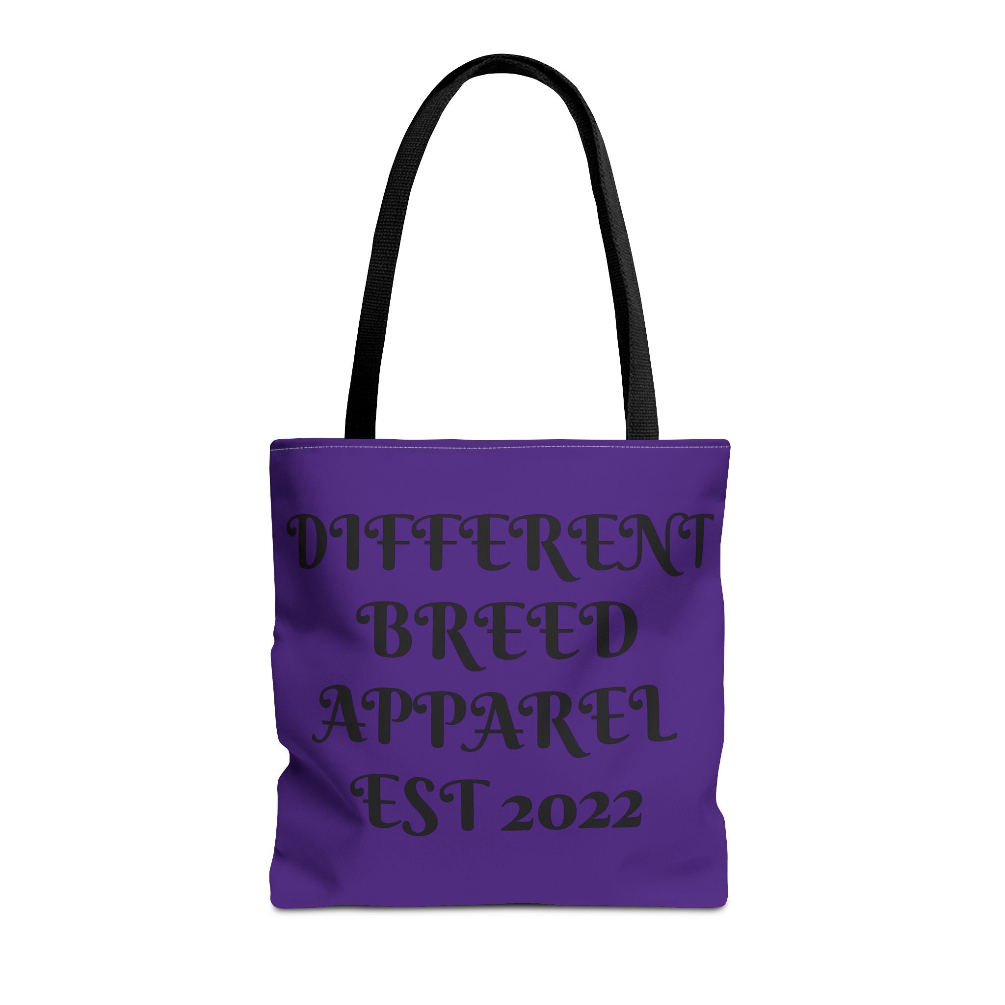 Tote Bag — "Different Breed Apparel EST 2022" Purple All-Over Print Tote