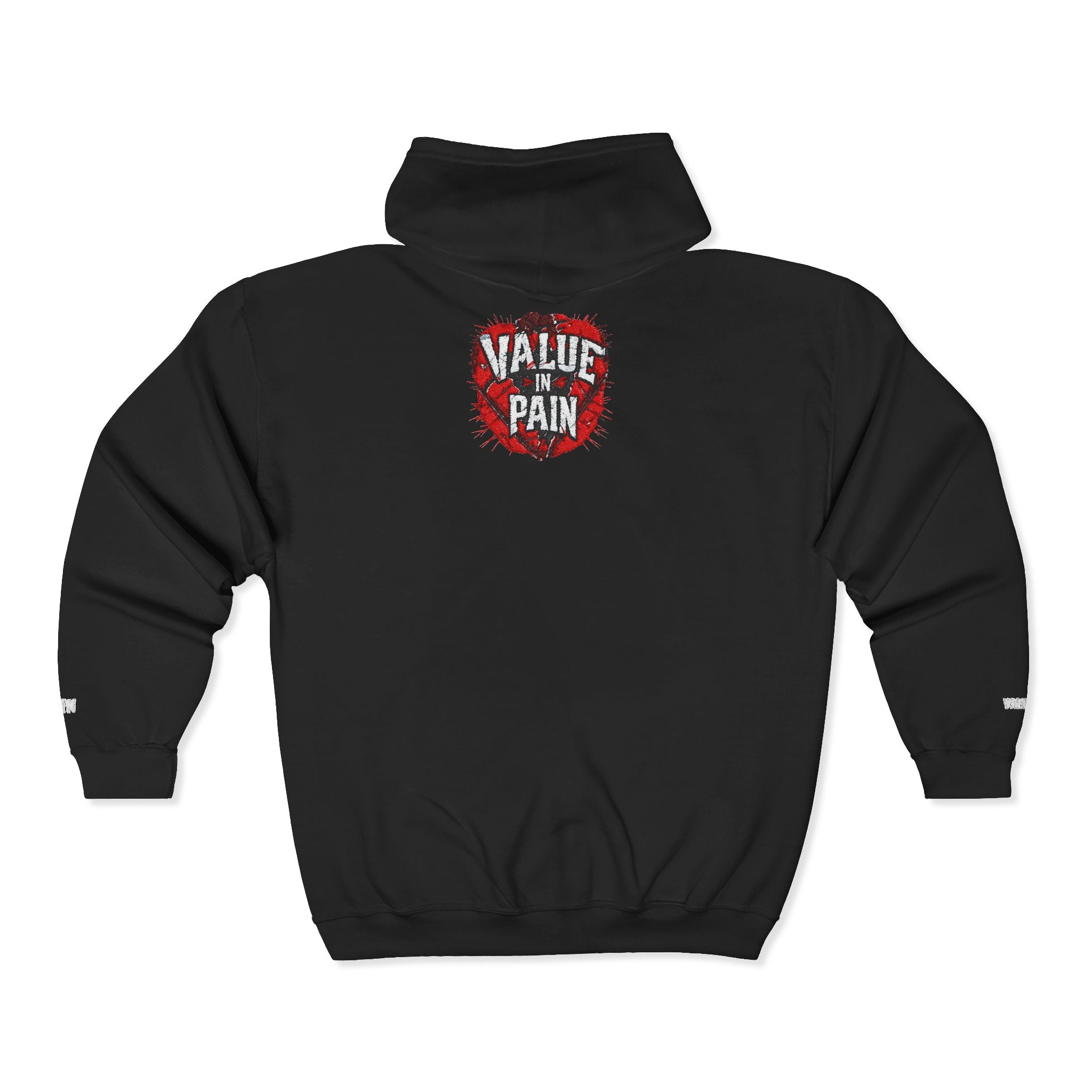 Value In Pain Zip Hoodie — "Every Loss Is A Lesson" Motivational Full-Zip Sweatshirt