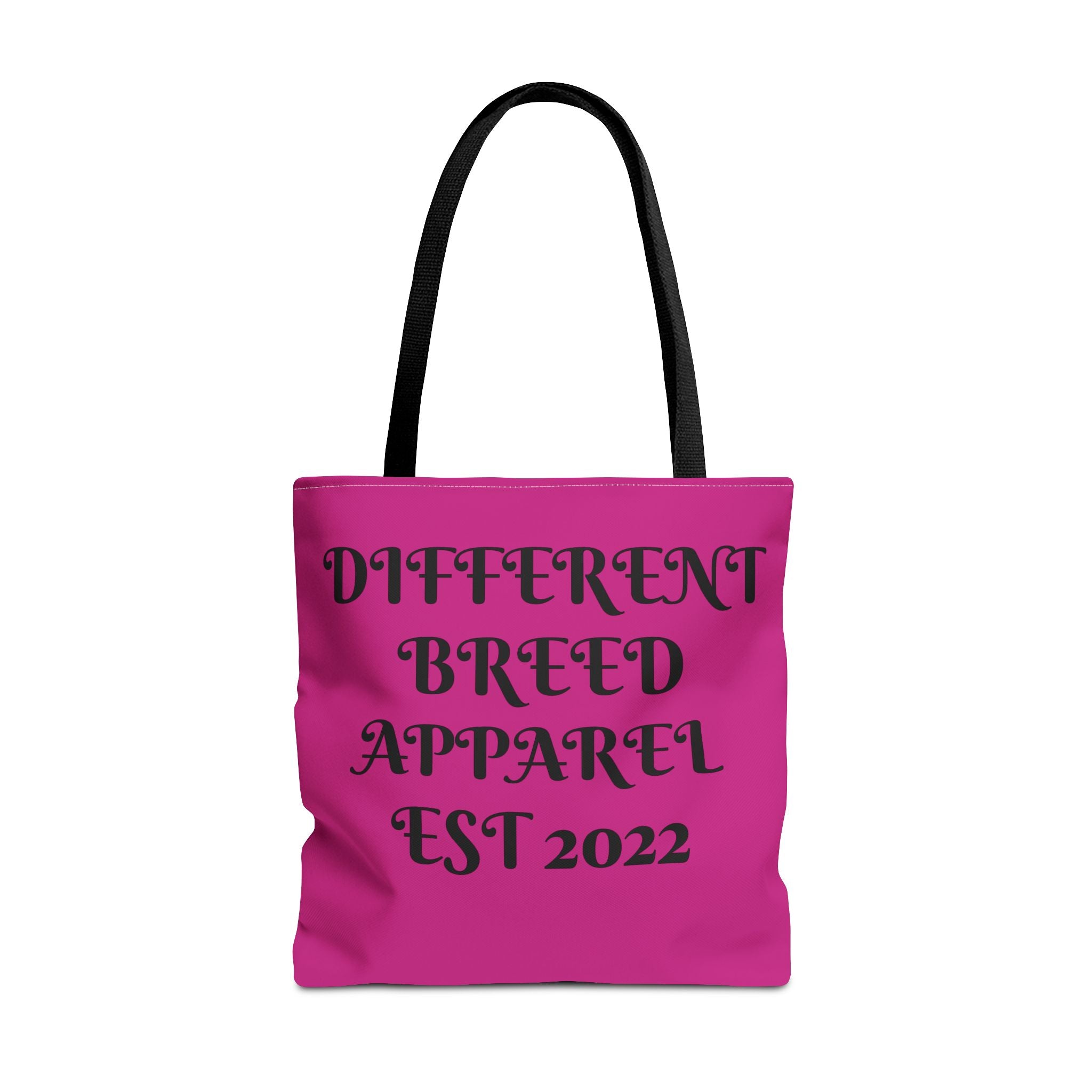 Different Breed Apparel Tote Bag — Bold Pink Graphic Carryall (EST 2022)