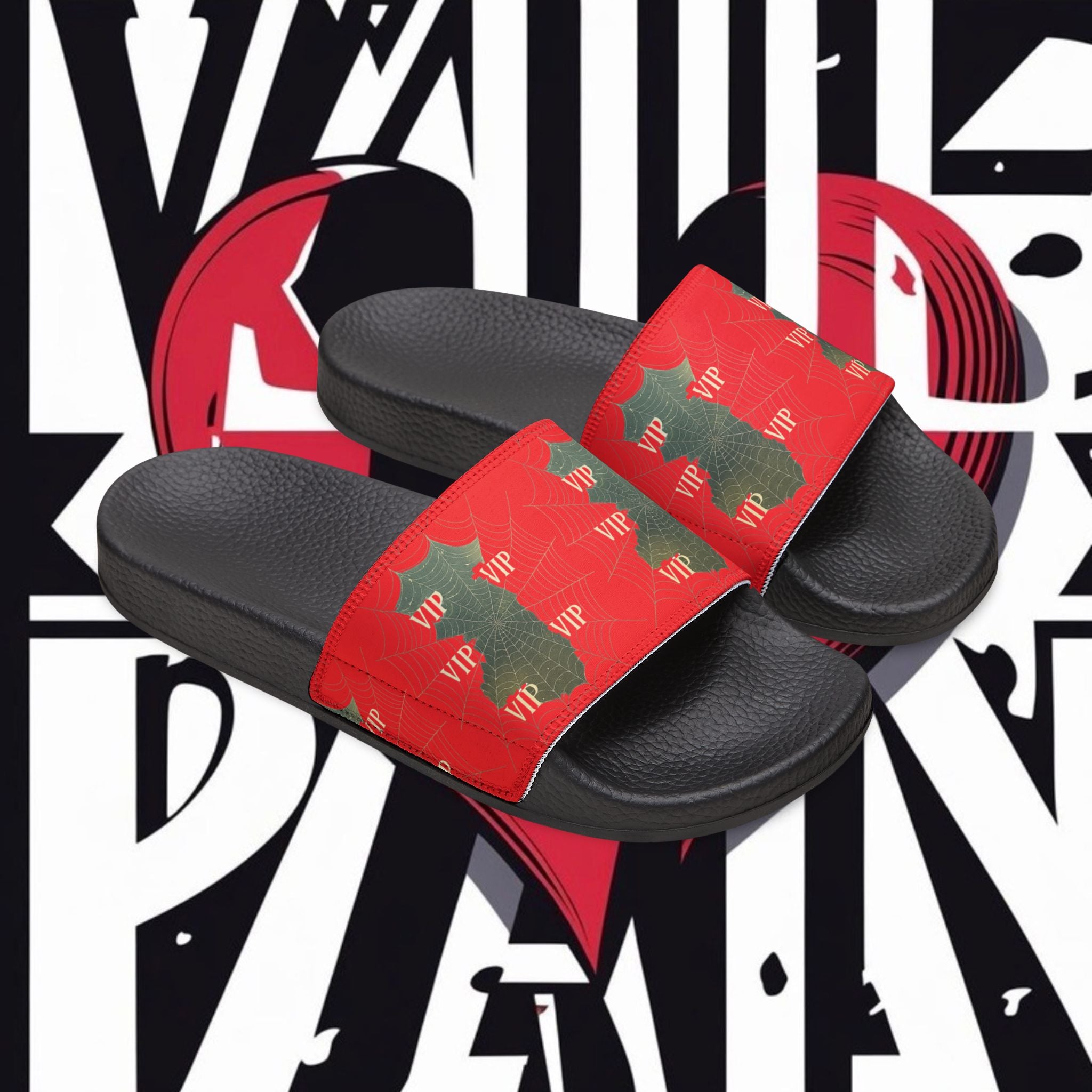 Christmas VIP Slide Sandals — Women's Removable‑Strap Holiday Slides