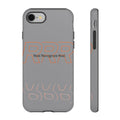 Tough Cases — 'Real Recognize Real' Protective Phone Case (Gray, Retro Outline Design)